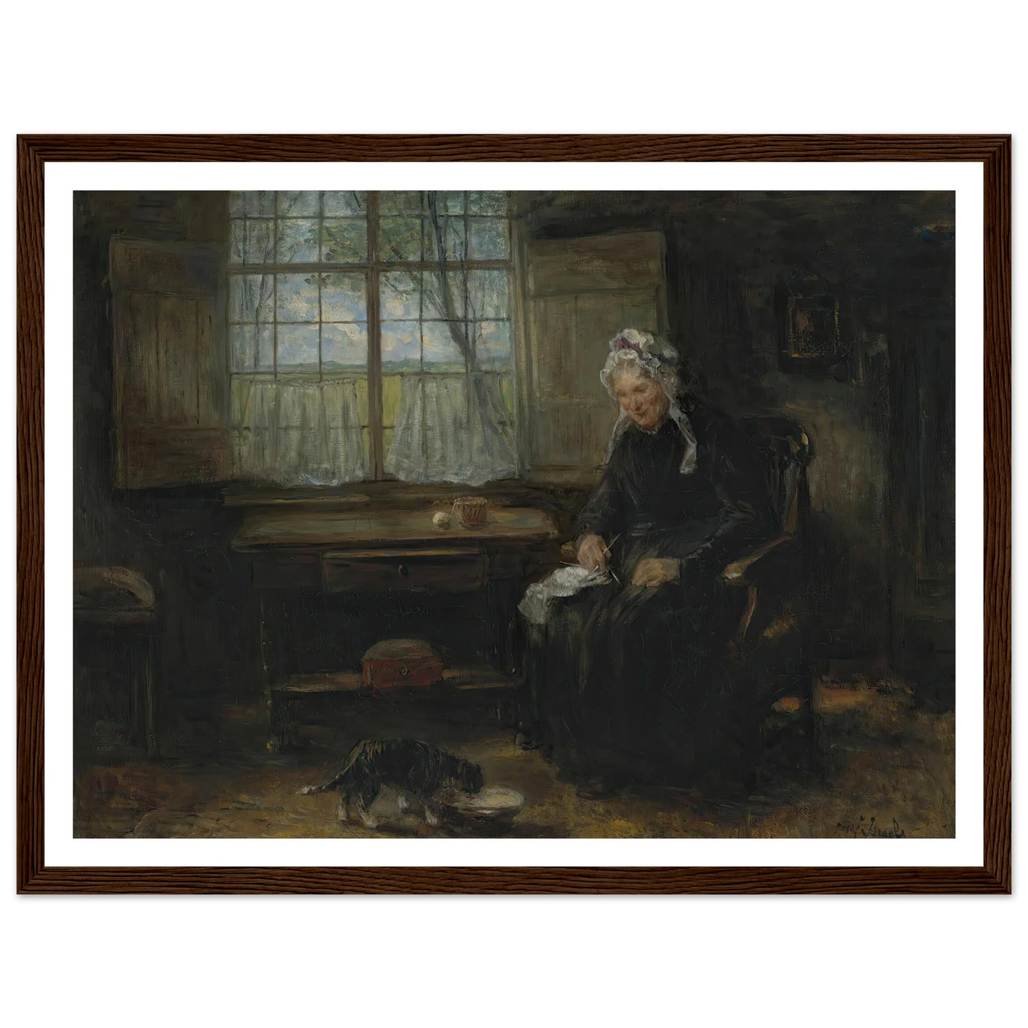 Une vieille demoiselle Art Print | Jozef Israels-Quipham Collections