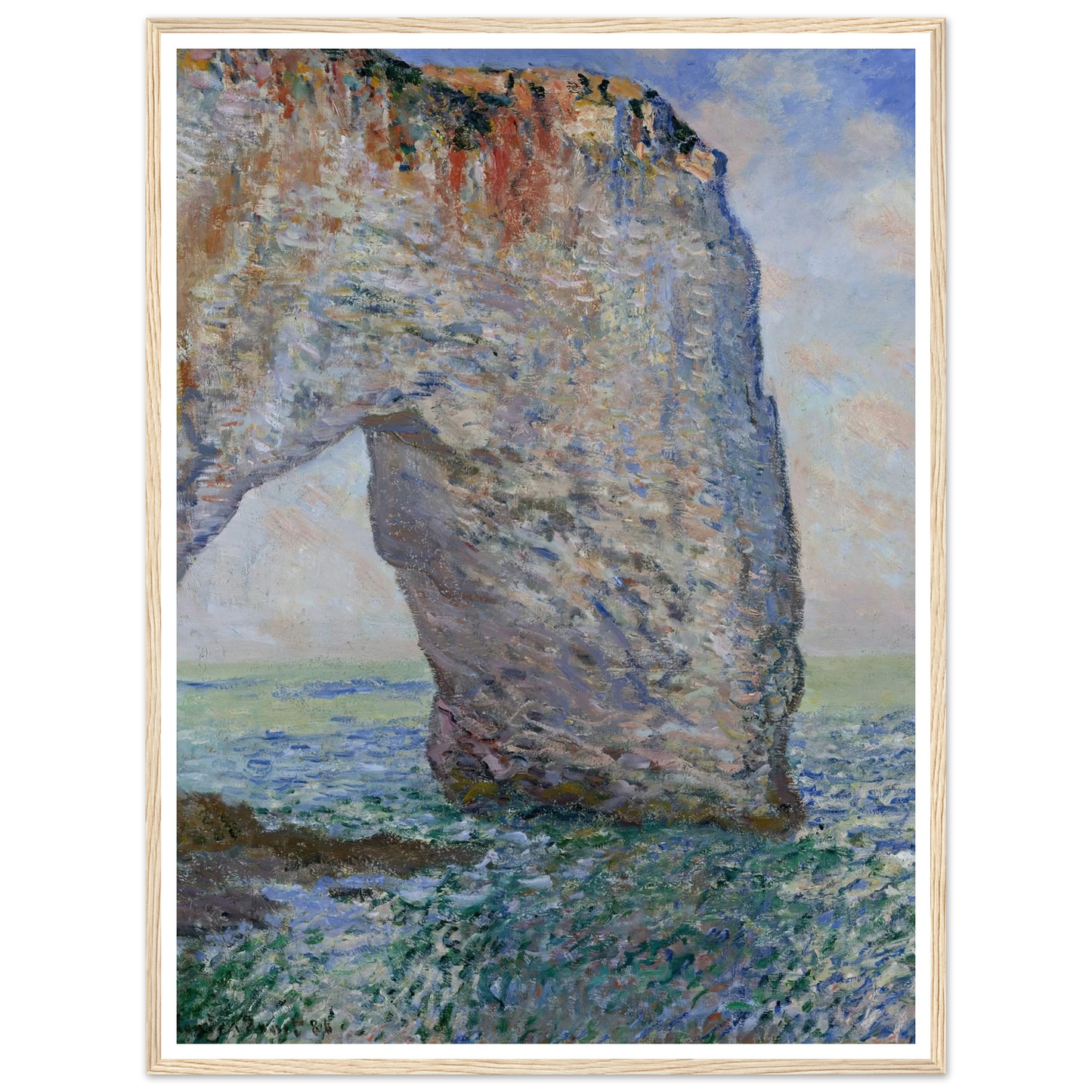 The Manneporte near Étretat (1886) Art Print | Claude Monet-Quipham Collections