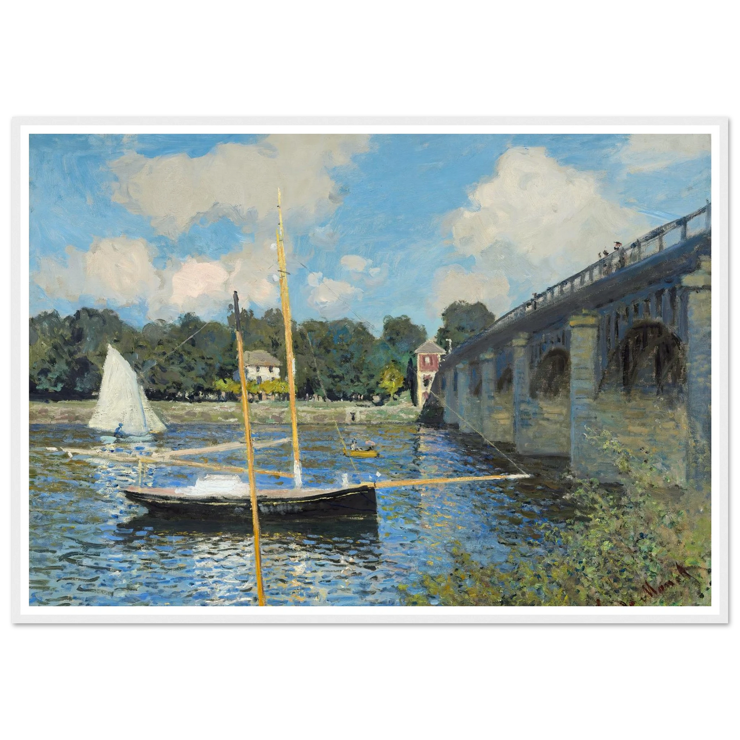 The Bridge at Argenteuil (1874) Art Print | Claude Monet-Quipham Collections