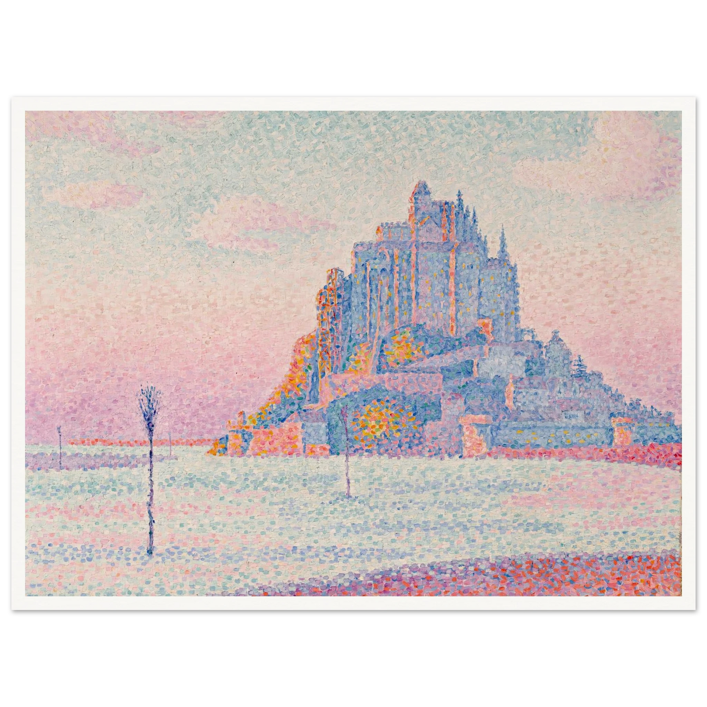 Mont Saint-Michel, Setting Sun (1897) Art Print | Paul Signac-Quipham Collections