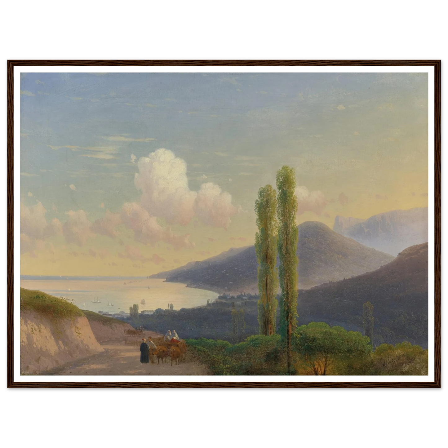 The Road To Gurzuf, Crimea (CIRCA 1878) Art Print | Ivan Konstantinovich Aivazovsky-Quipham Collections