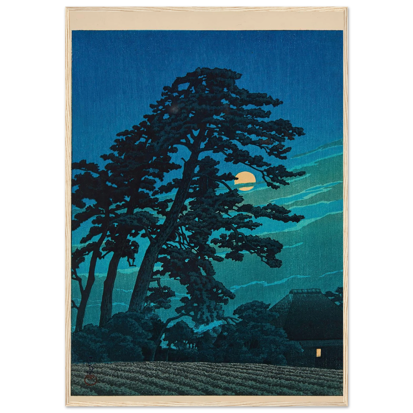 Magome no tsuki (Moon at Magome) (1930) Art Print | Kawase Hasui-Quipham Collections