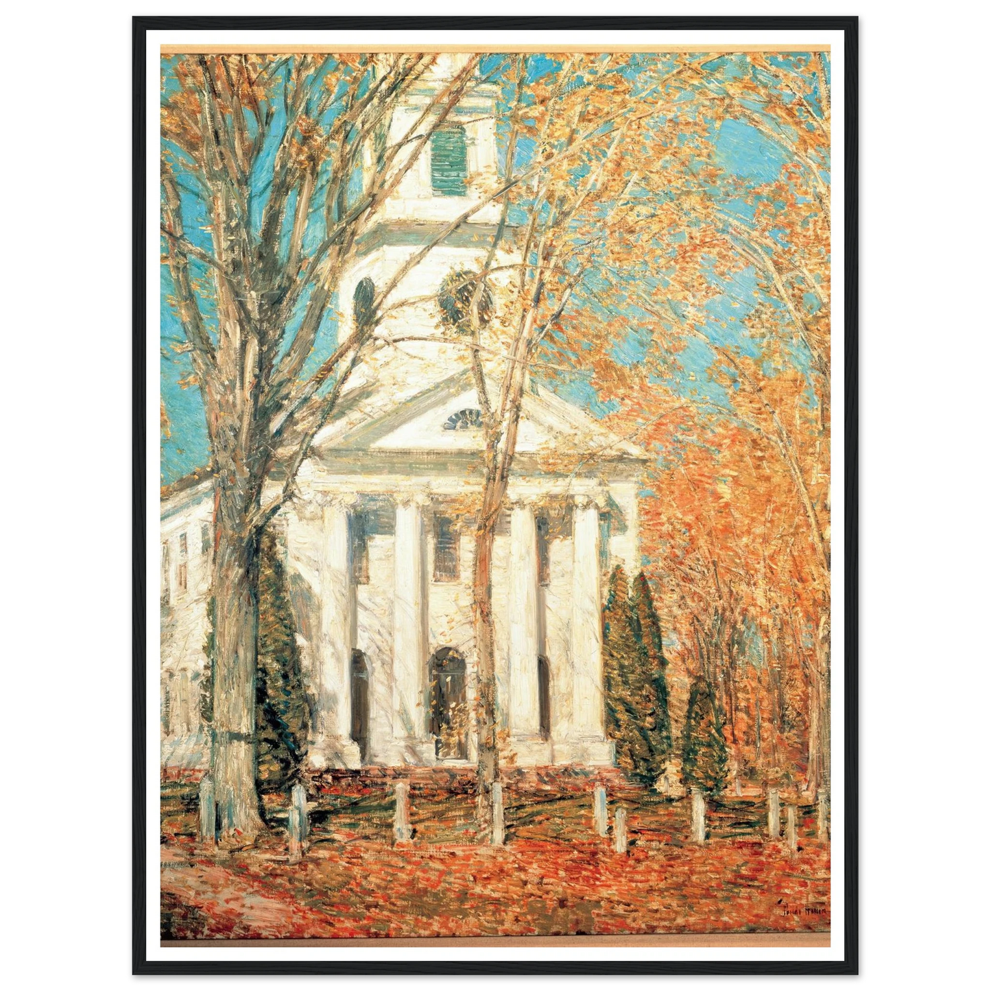Church at Old Lyme, Connecticut (1905) Art Print | Childe Hassam-Quipham Collections