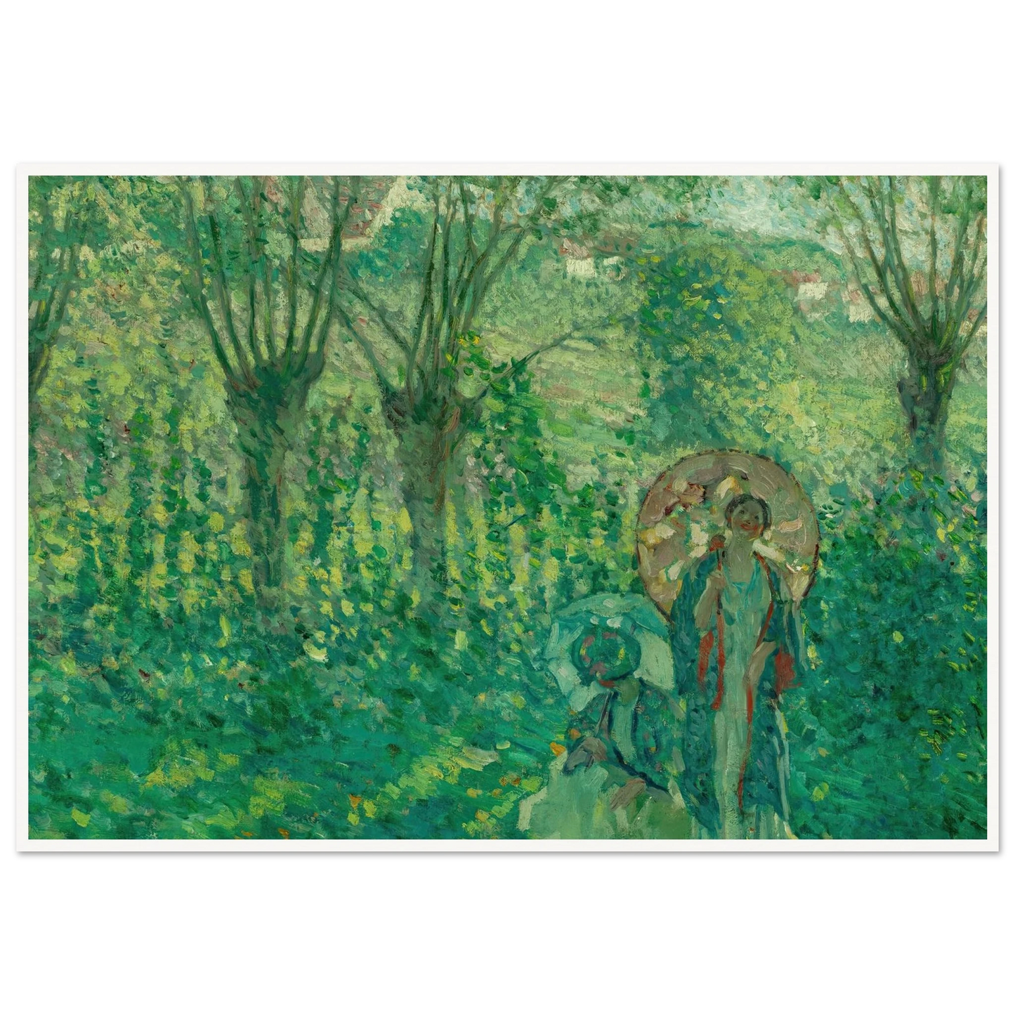 En Promenade (1908) Art Print | Frederick Carl Frieseke-Quipham Collections