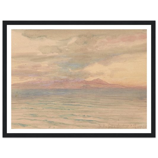 Sonnenuntergang im Golf von Karthago (1897) Art Print | Josef Hoffmann-Quipham Collections