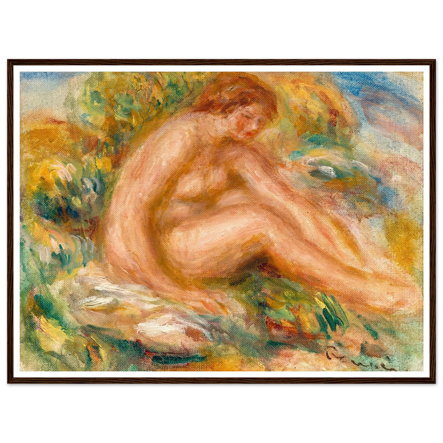 Baigneuse (circa 1916) Art Print | Pierre Auguste Renoir-Quipham Collections