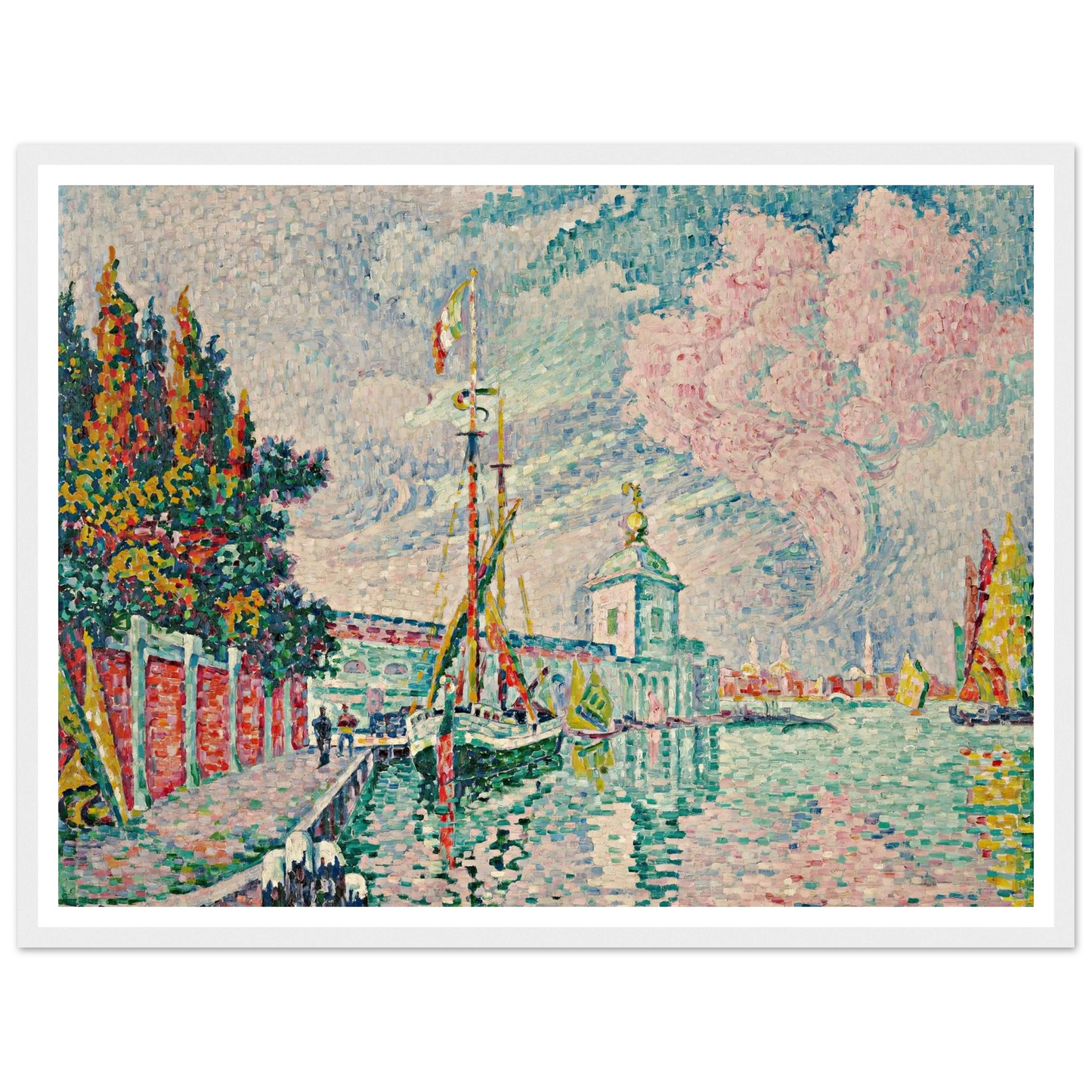 La Dogana, Venise (1923) Art Print | Paul Signac-Quipham Collections