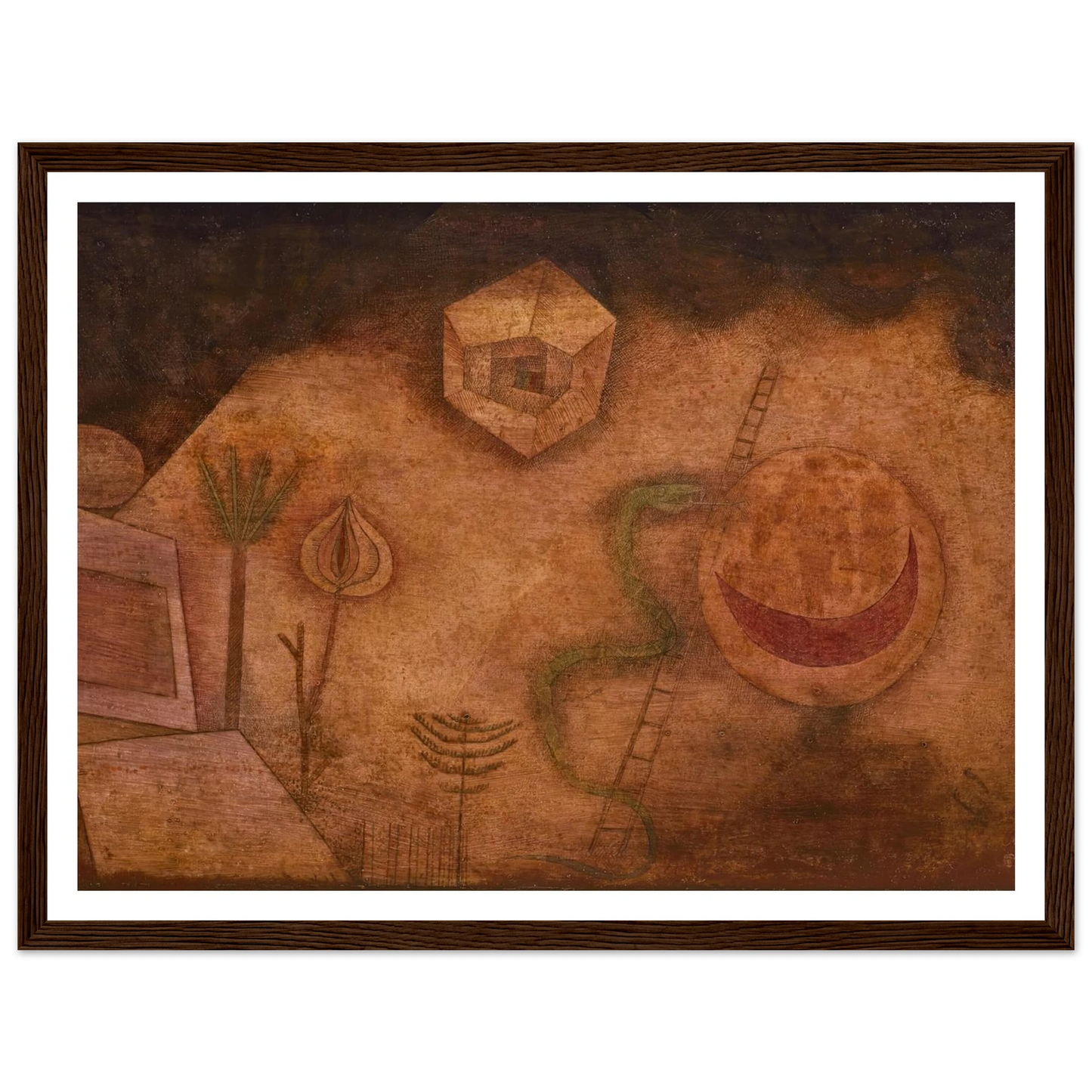 Die Schlange auf der Leiter (1929) Art Print | Paul Klee-Quipham Collections
