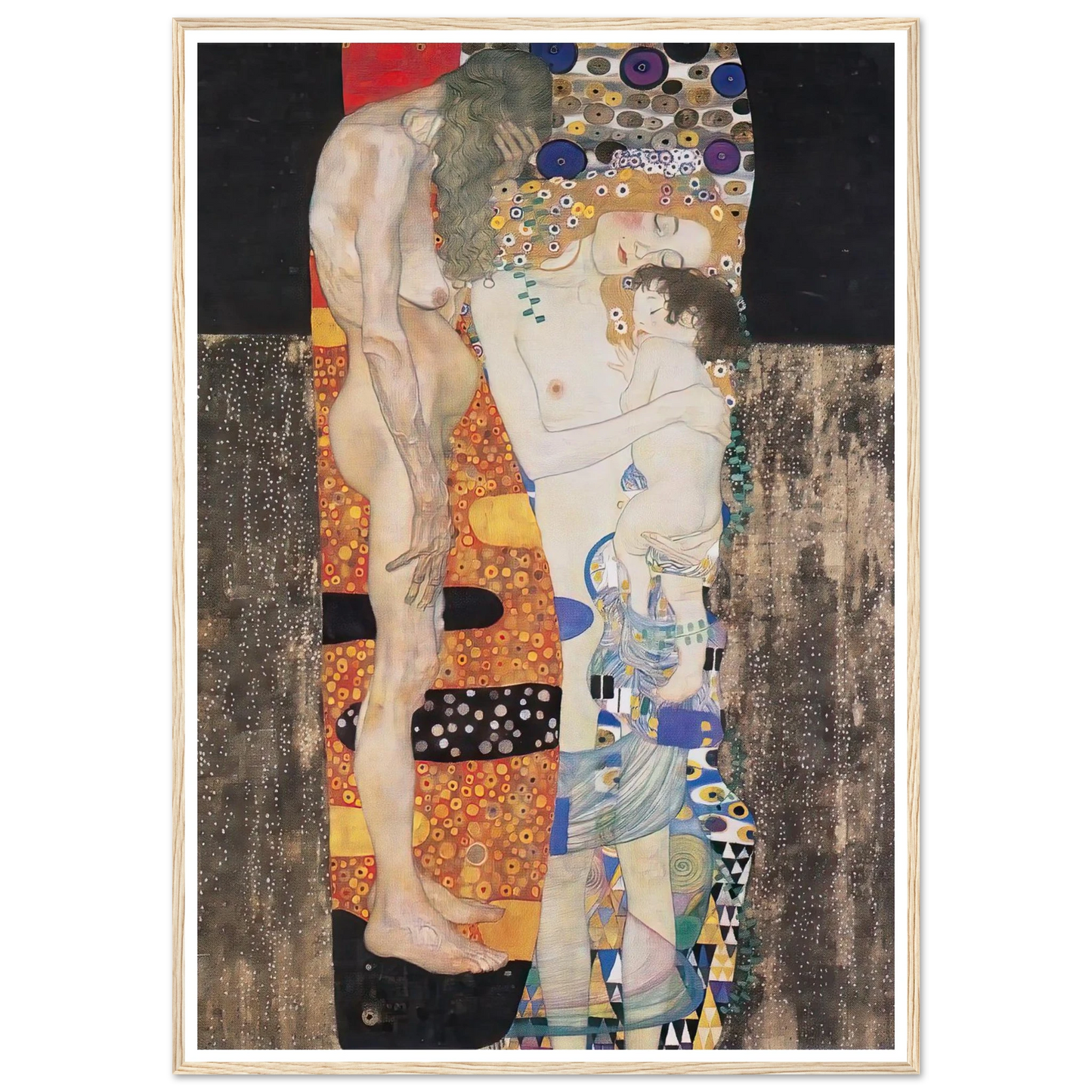 The Three Ages of the Woman (1905) Art Print | Gustav Klimt-Quipham Collections