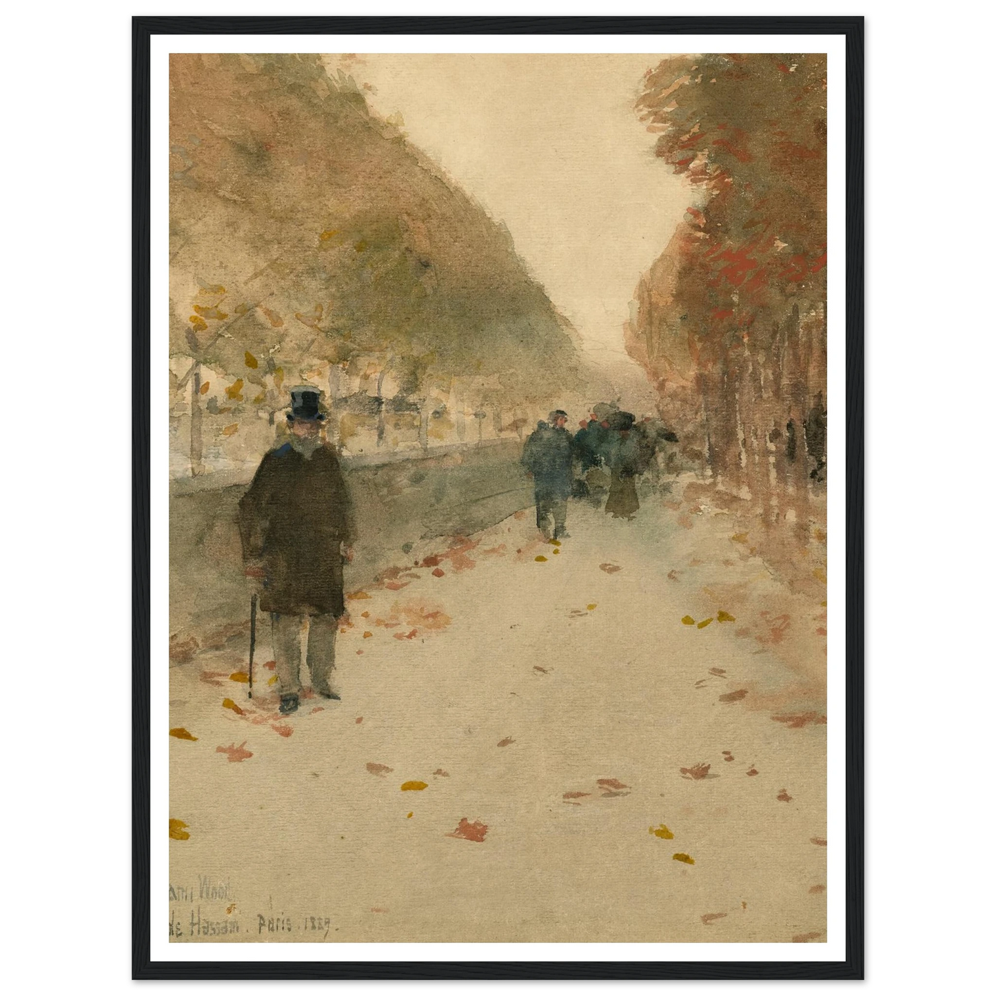 Quai du Louvre (1889) Art Print | Childe Hassam-Quipham Collections