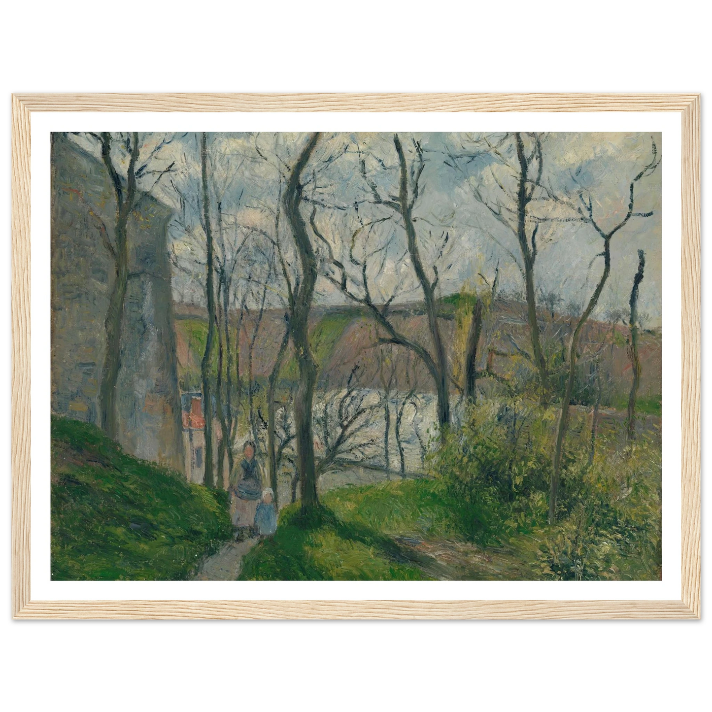 The ‘Royal Palace’ at the Hermitage, Pontoise (1879) Art Print | Camille Pissarro-Quipham Collections