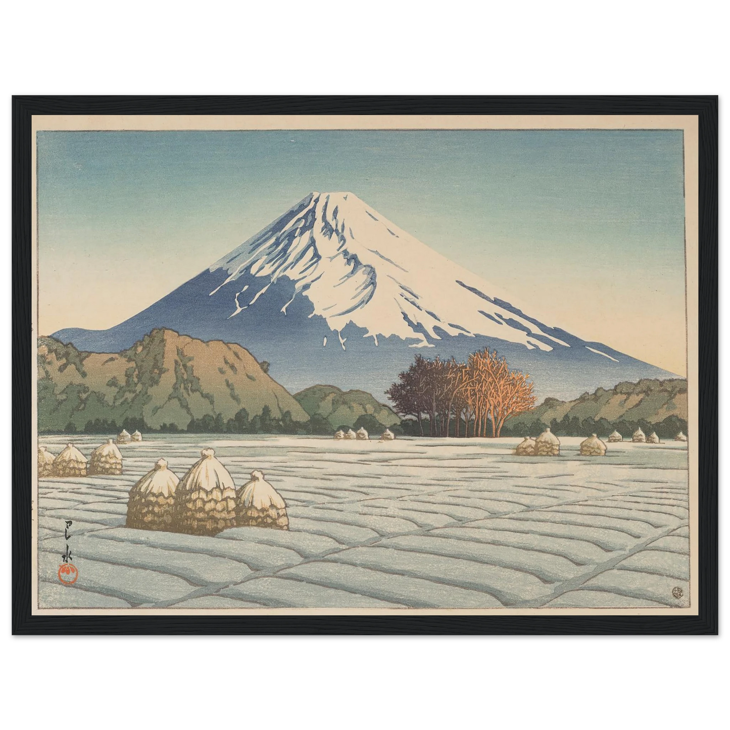 Izu Nagaoka shimo no asa (Frosty morning in Nagaoka, Izu) (1939) Art Print | Kawase Hasui-Quipham Collections