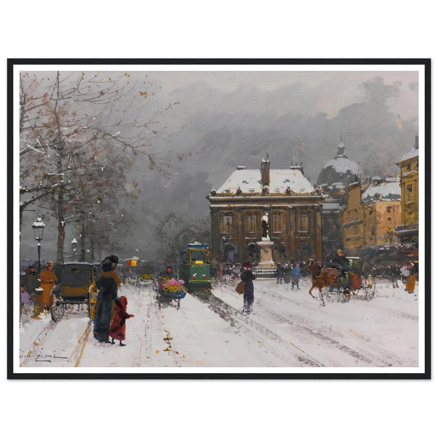 L’institut (Temps Mauvais) Art Print | Eugene Galien Laloue-Quipham Collections