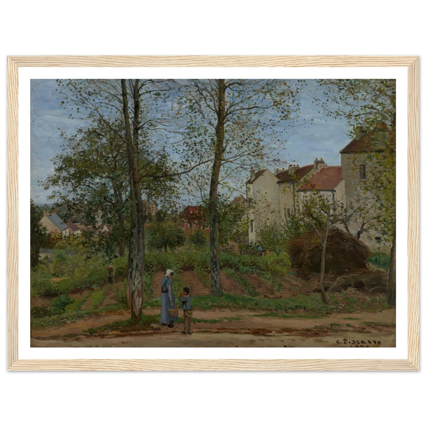 Landscape at Louveciennes (1870) Art Print | Camille Pissarro-Quipham Collections