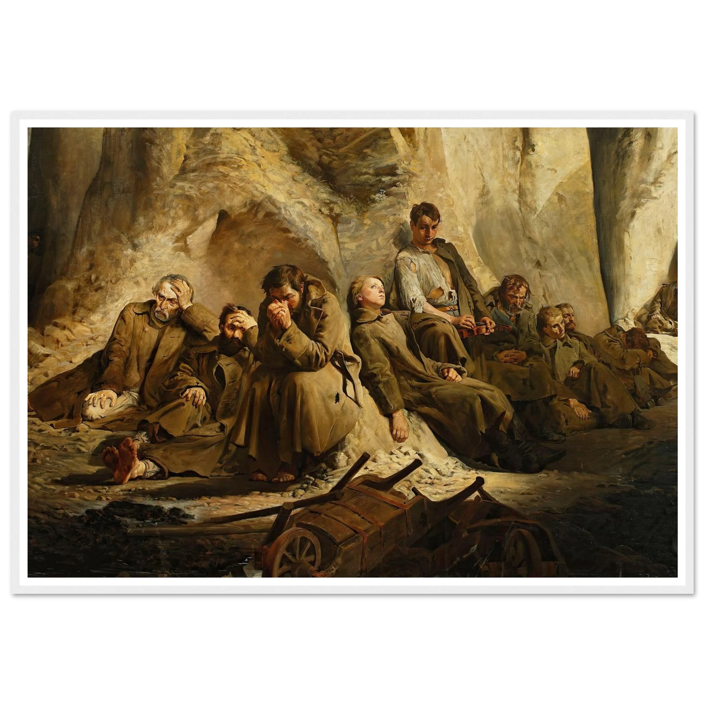 Sunday at the mine (Rest at the mine) (1882) Art Print | Jacek Malczewski-Quipham Collections