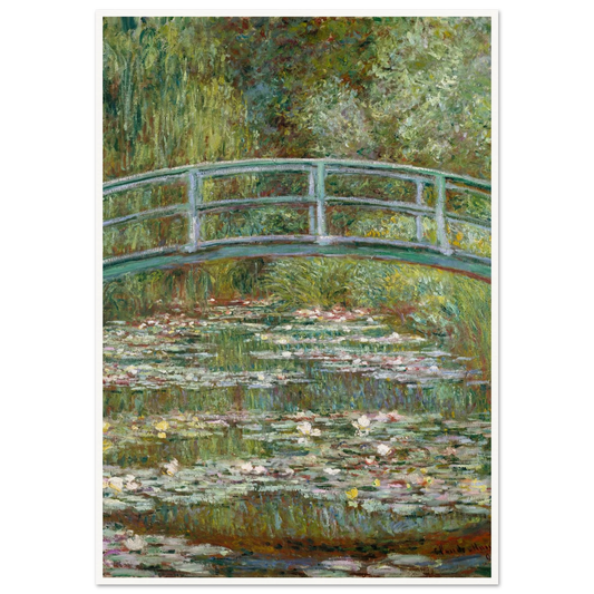 Bridge over a Pond of Water Lilies (1899) Art Print | Claude Monet-Quipham Collections