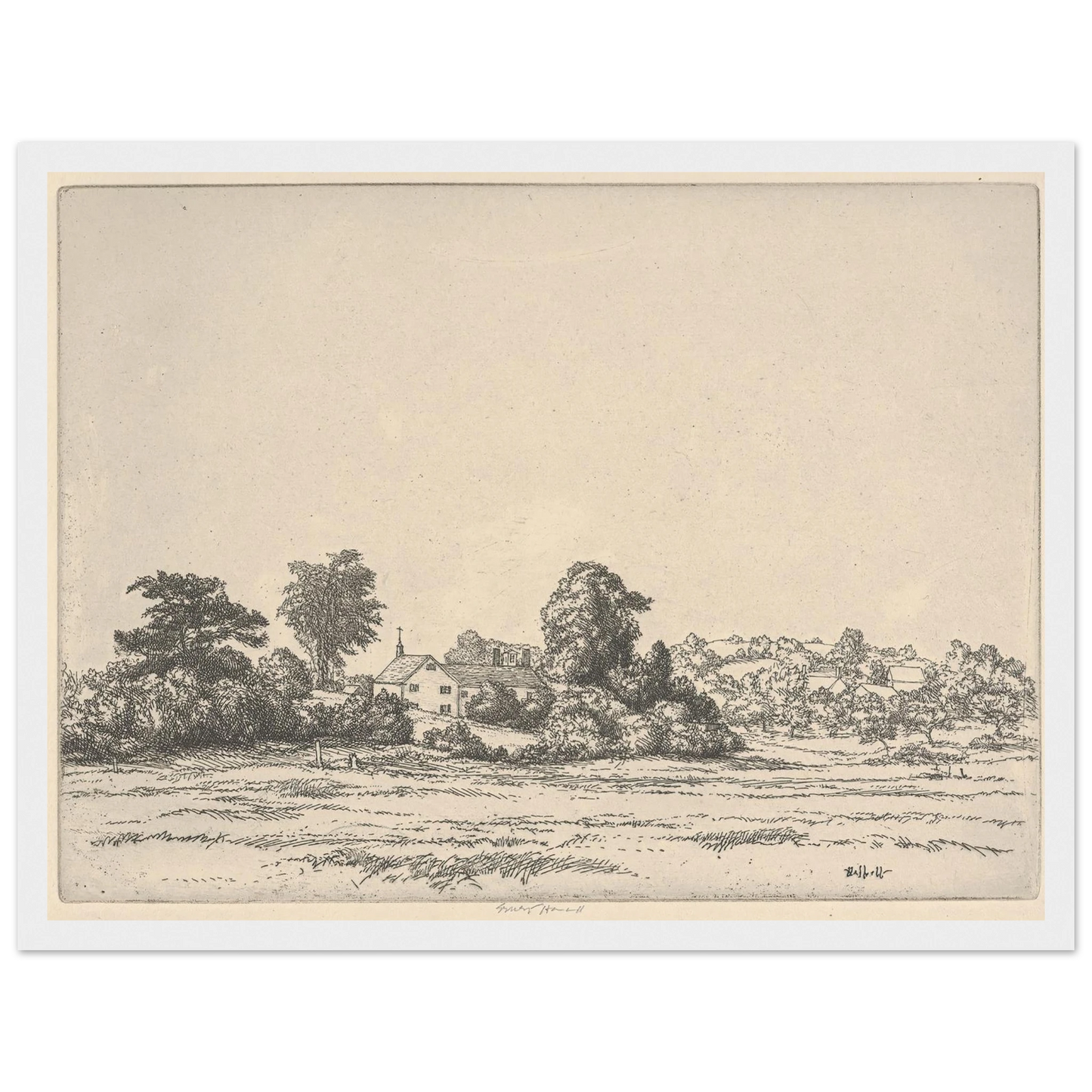Farm and Meadows (1900-1925) Art Print | Ernest Haskell-Quipham Collections