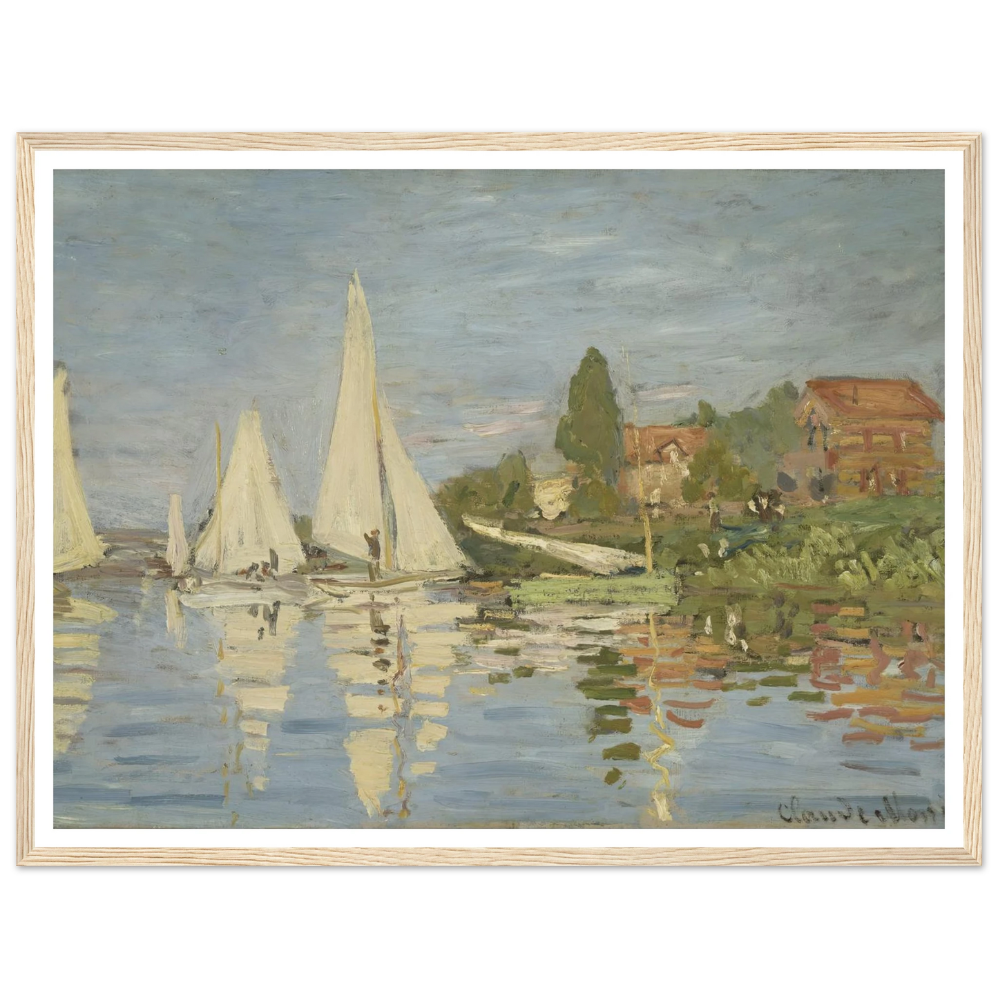 Regattas at Argenteuil (circa 1872) Art Print | Claude Monet-Quipham Collections