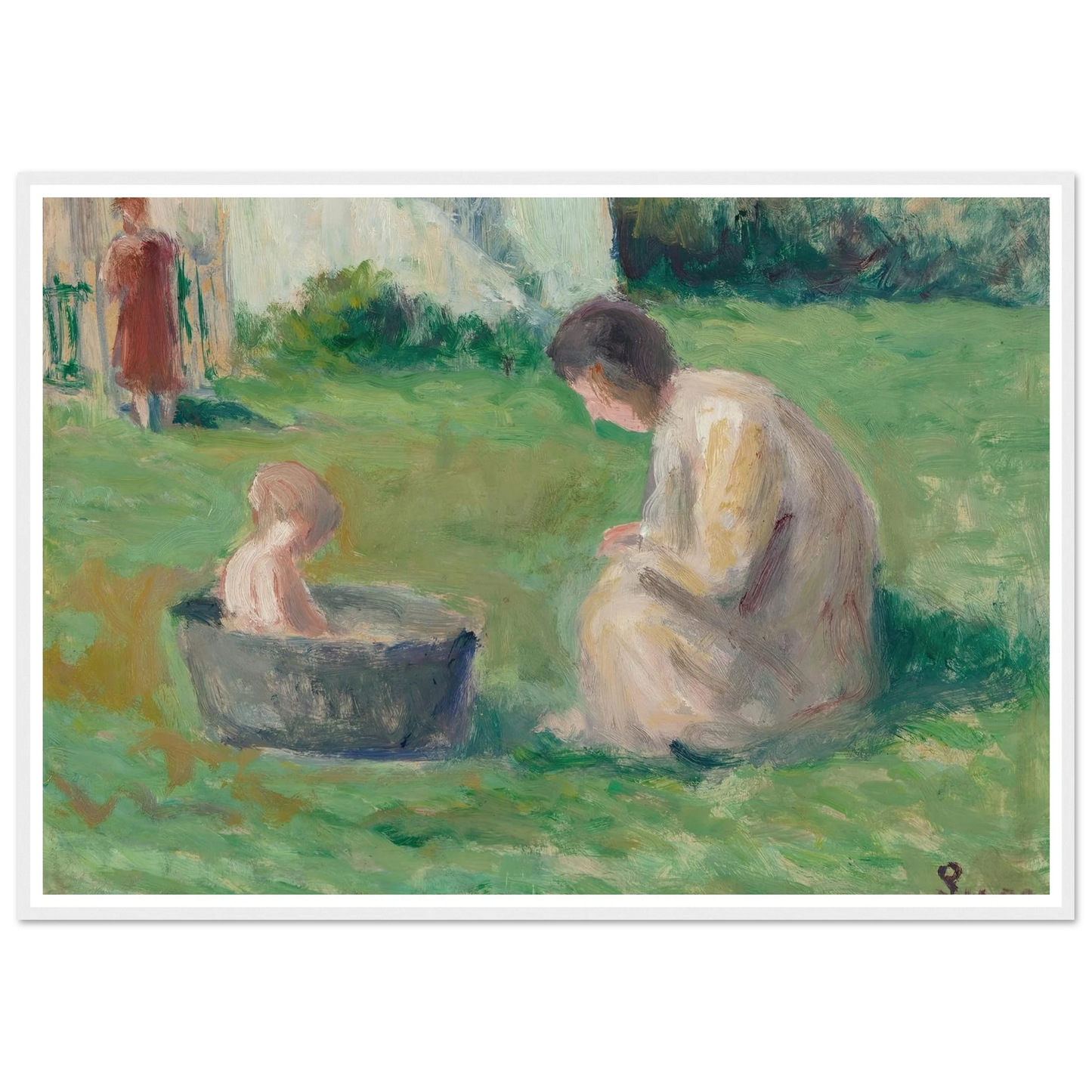 Le bain du bébé Art Print | Maximilien Luce-Quipham Collections