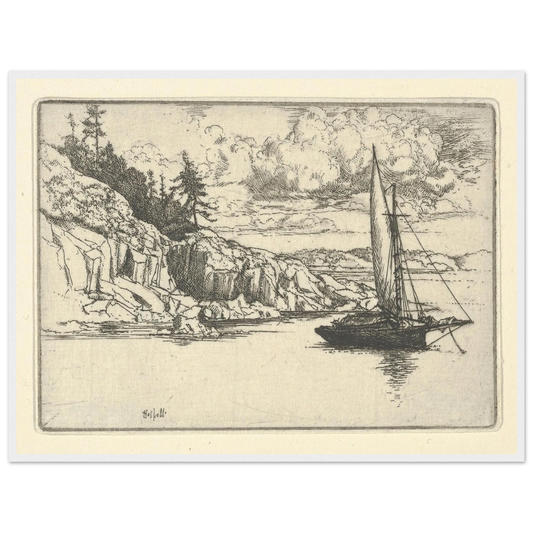 Falka (1900-1925) Art Print | Ernest Haskell - Framed Poster - 30x40 cm / 12x16″ - Black frame