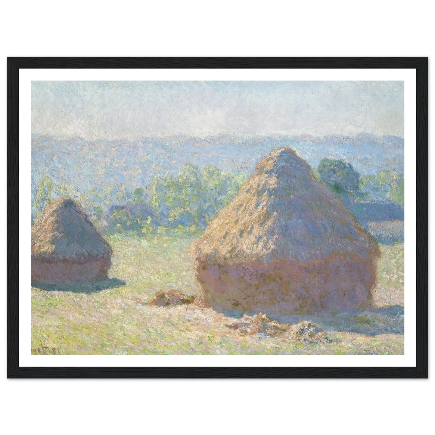 Haystacks, end of Summer (1891) Art Print | Claude Monet-Quipham Collections