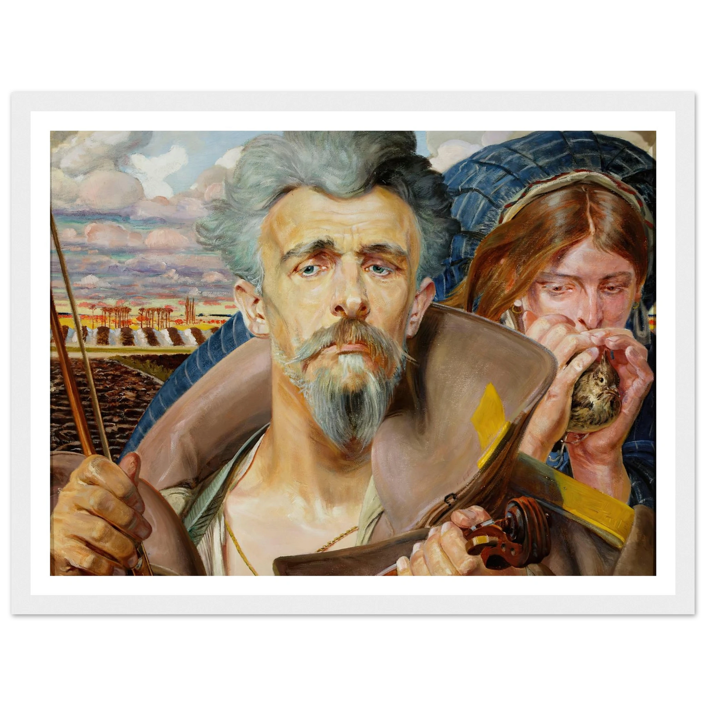 Music – central section of the triptych (1906) Art Print | Jacek Malczewski-Quipham Collections