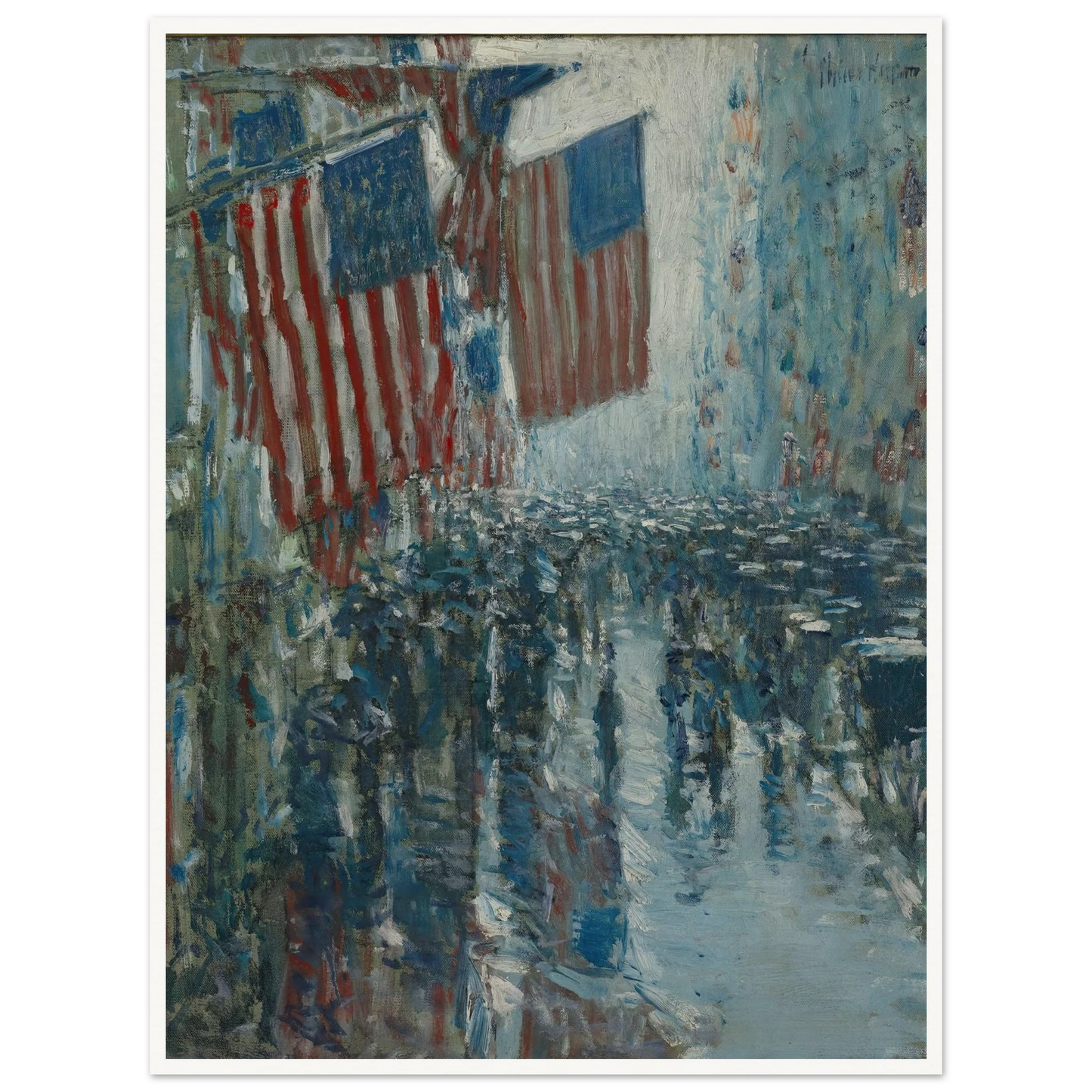 Rainy Day, Fifth Avenue (1916) Art Print | Childe Hassam-Quipham Collections
