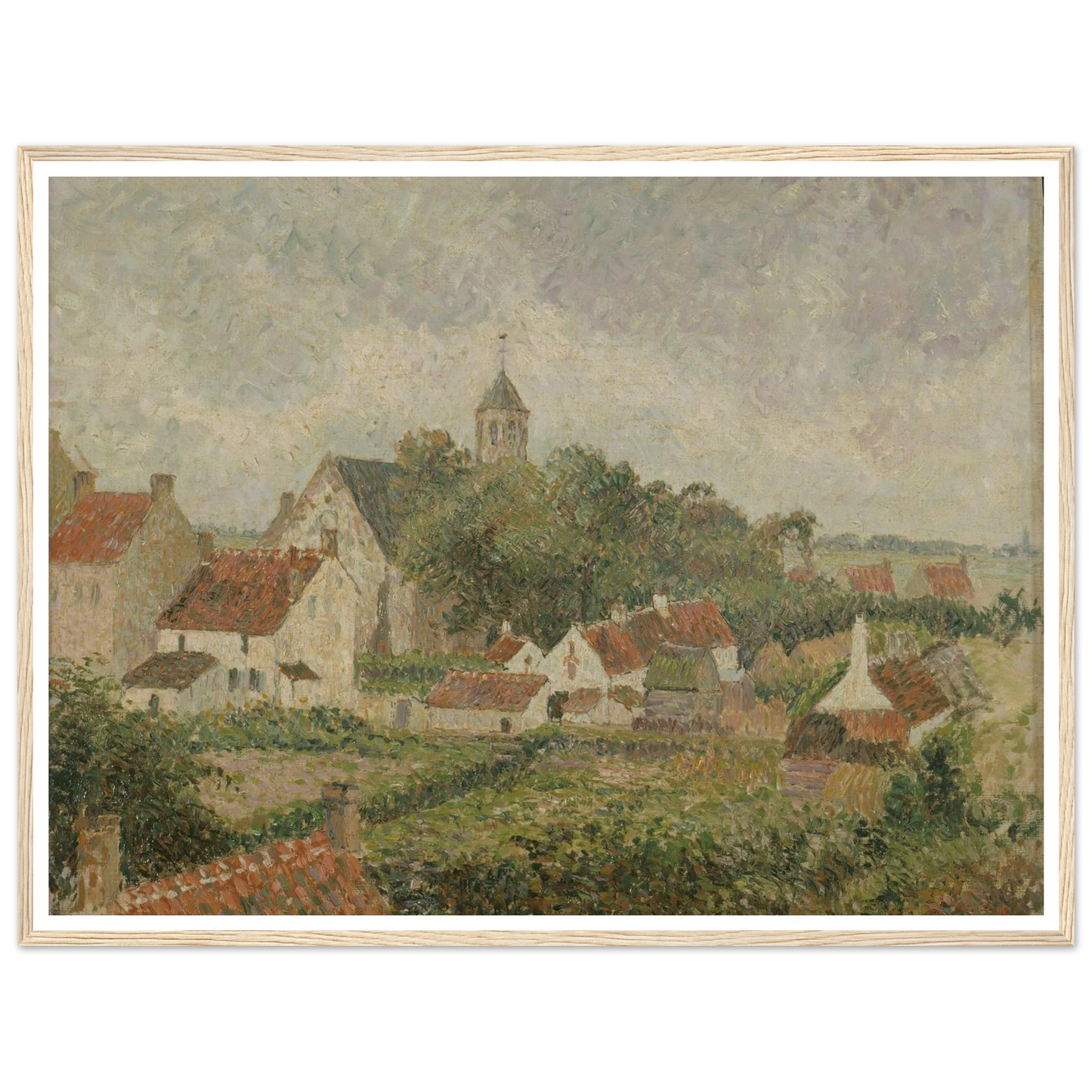 Le village de Knocke (1894) Art Print | Camille Pissarro-Quipham Collections