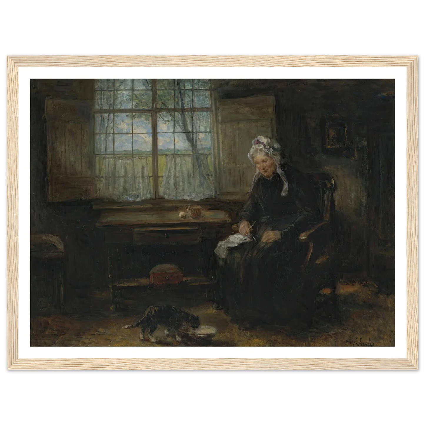 Une vieille demoiselle Art Print | Jozef Israels-Quipham Collections