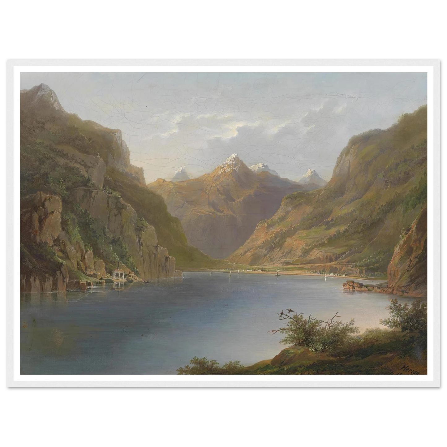 Vierwaldstättersee (1882) Art Print | Hermann Ottomar Herzog-Quipham Collections