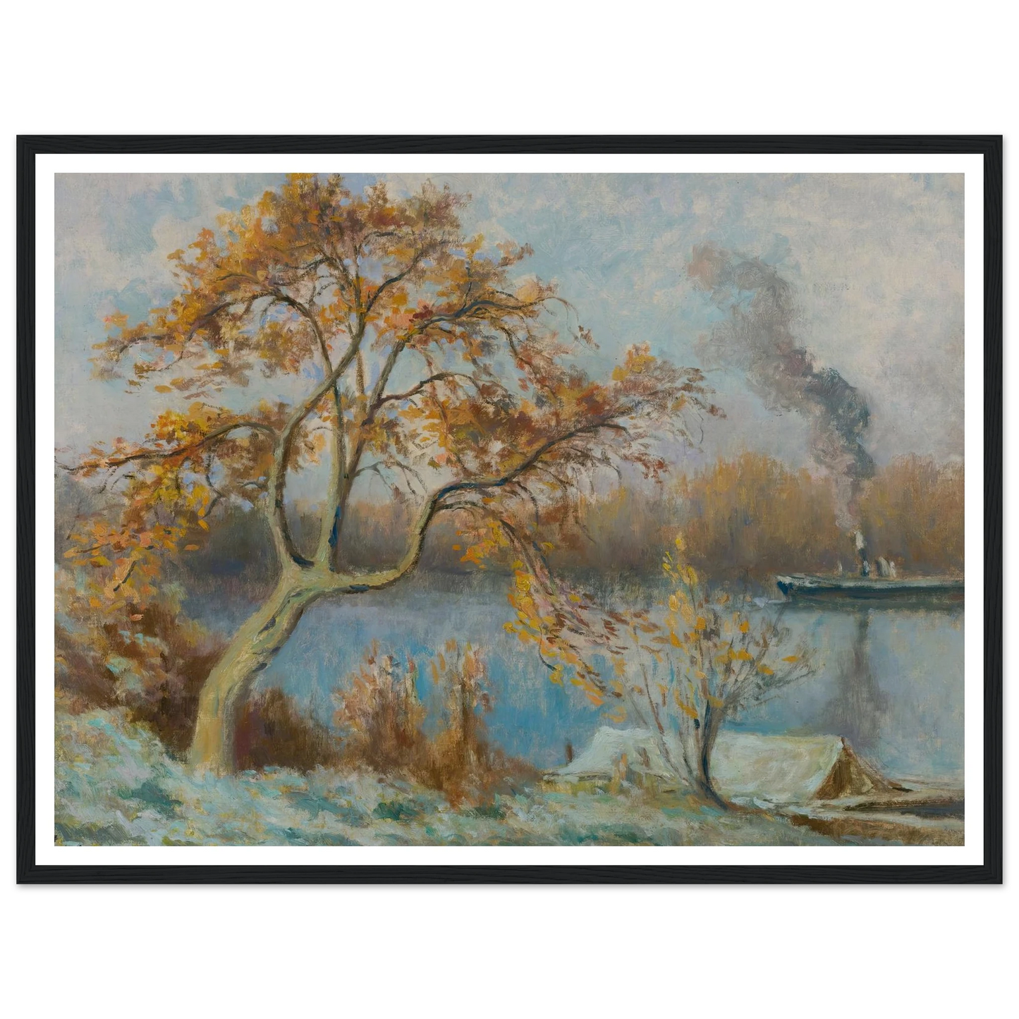 Les Bords De Seine Au Printemps (circa 1920) Art Print | Maximilien Luce-Quipham Collections