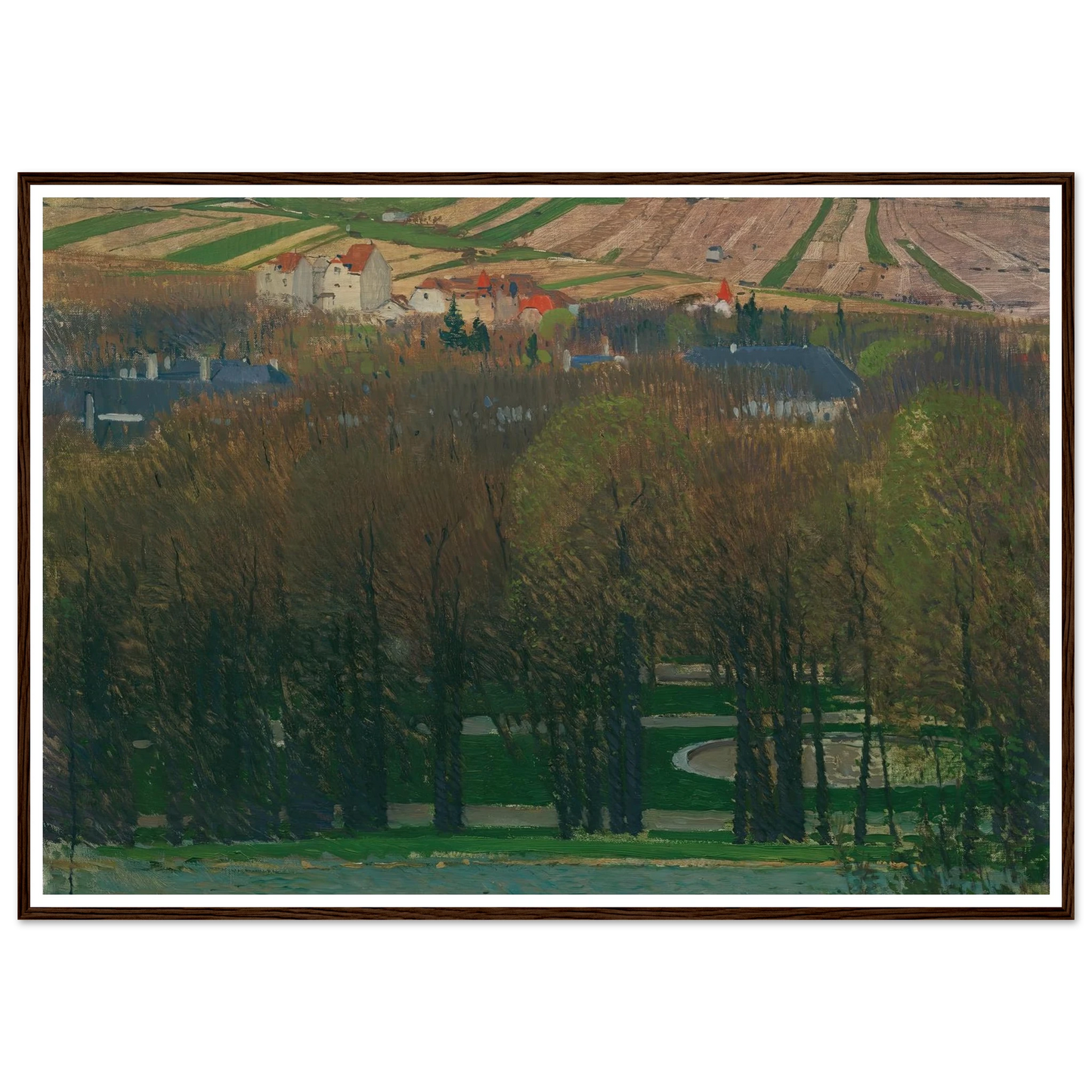Blick von Heiligenstadt auf den Nußberg (1903) Art Print | Carl Moll-Quipham Collections