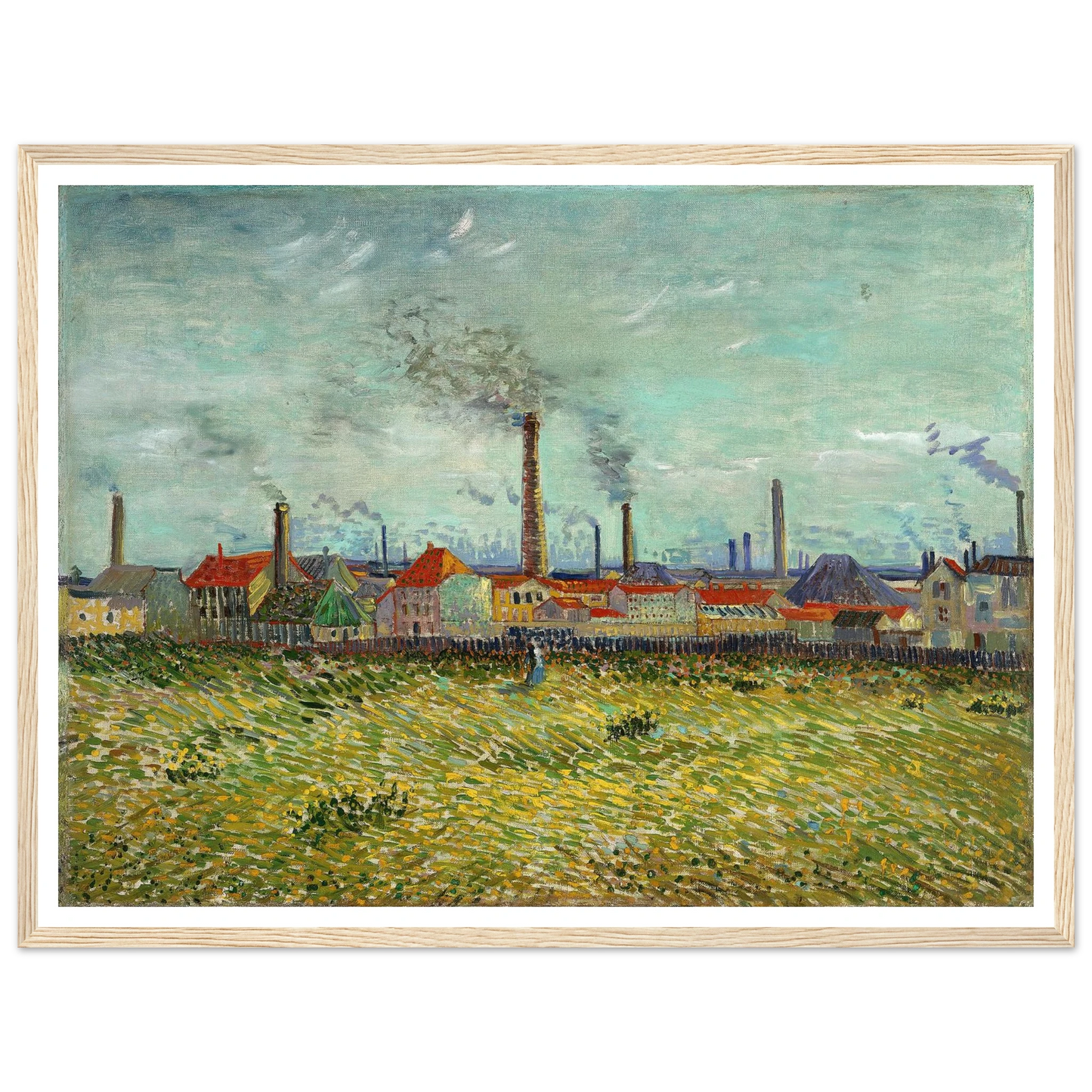 Factories at Clichy (1887) Art Print | Vincent van Gogh-Quipham Collections