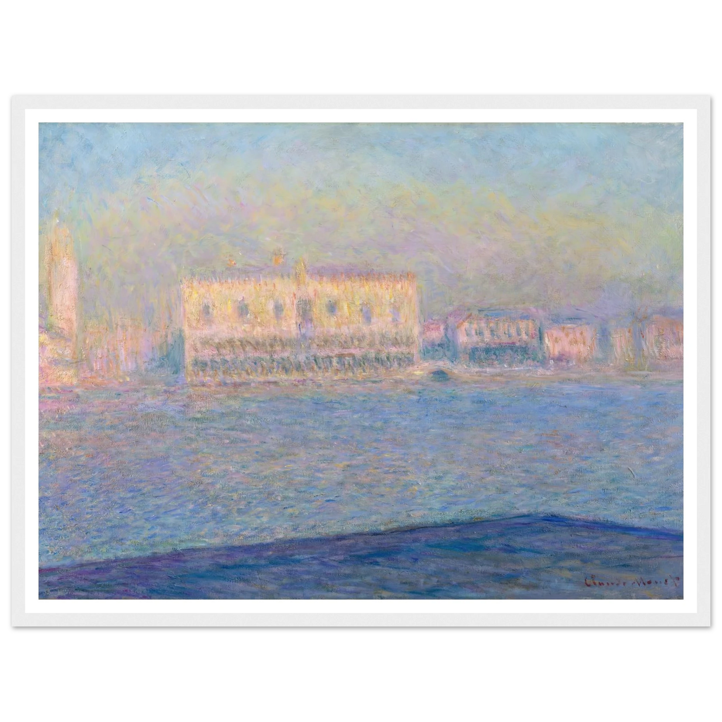 The Doge’s Palace Seen from San Giorgio Maggiore (1908) Art Print | Claude Monet-Quipham Collections