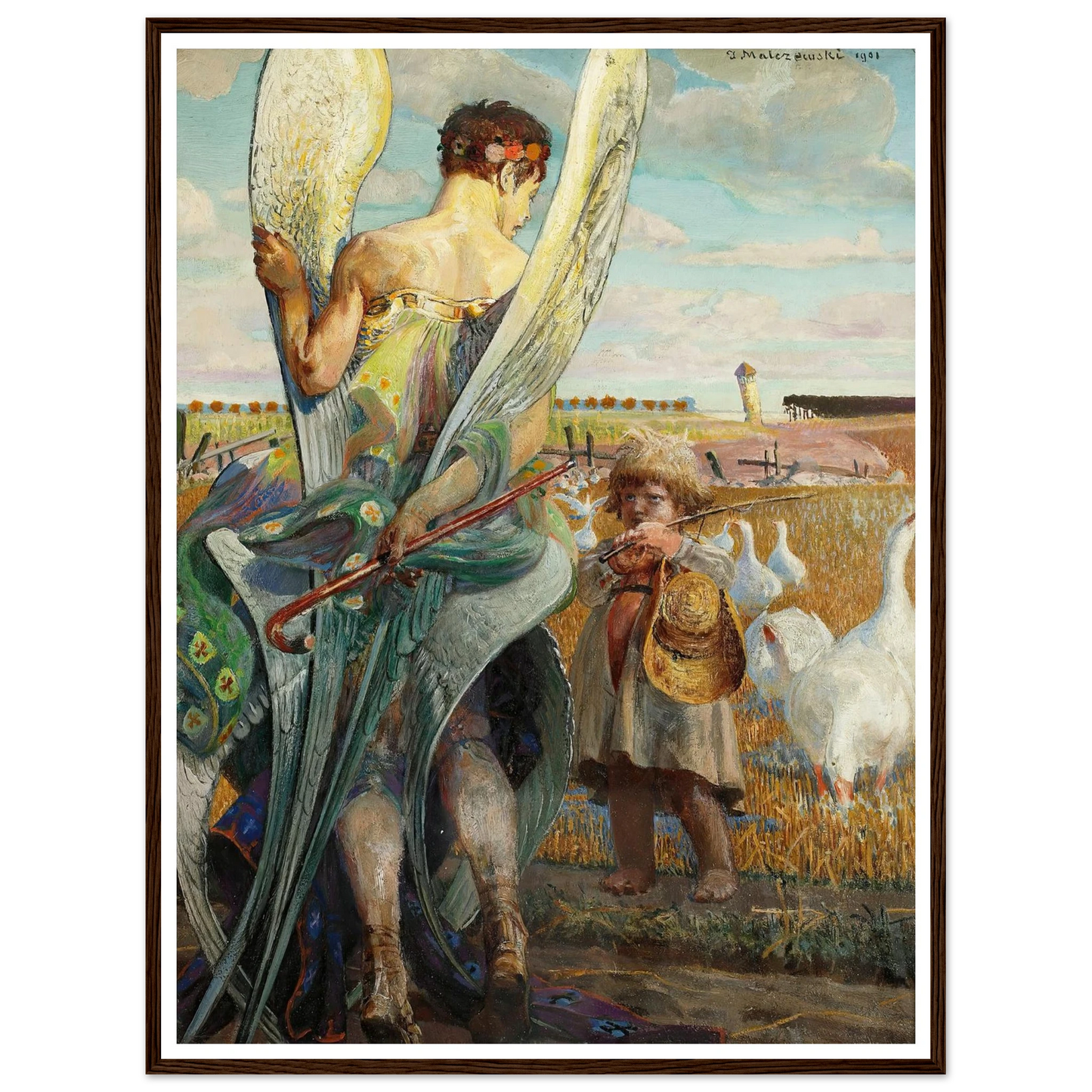 Angel, I shall follow thee (1901) Art Print | Jacek Malczewski-Quipham Collections