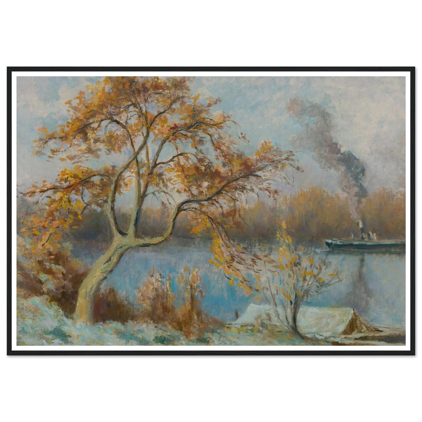 Les Bords De Seine Au Printemps (circa 1920) Art Print | Maximilien Luce-Quipham Collections