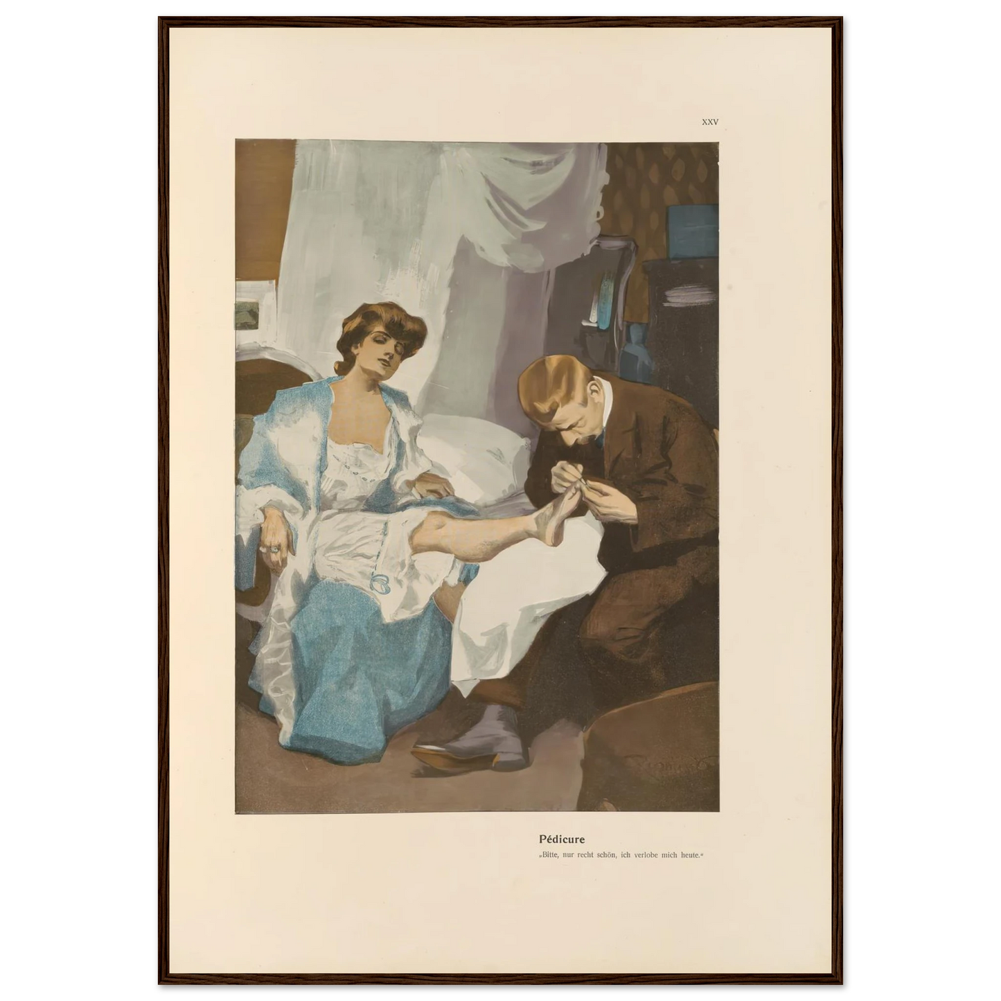 Pedicure (1908) Art Print | Ferdinand Freiherr von Reznicek-Quipham Collections