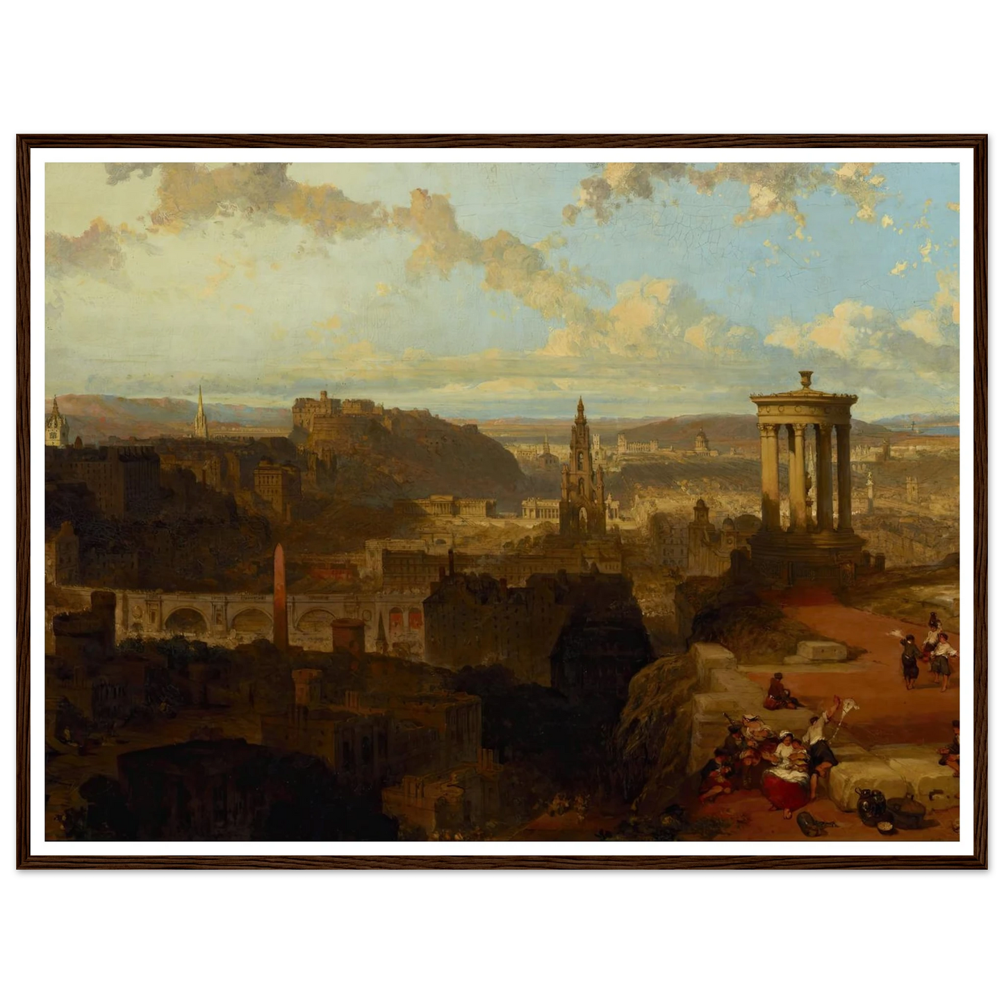 Edinburgh from the Calton Hill (1858) Art Print | David Roberts-Quipham Collections