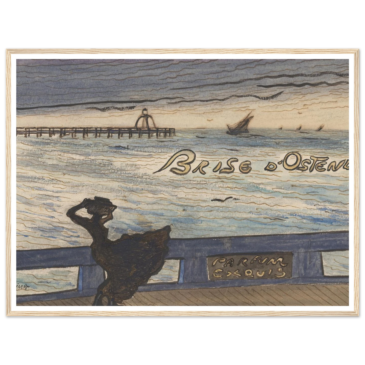 Brise d’Ostende. Parfum exquis (1900-1901) Art Print | Leon Spilliaert-Quipham Collections