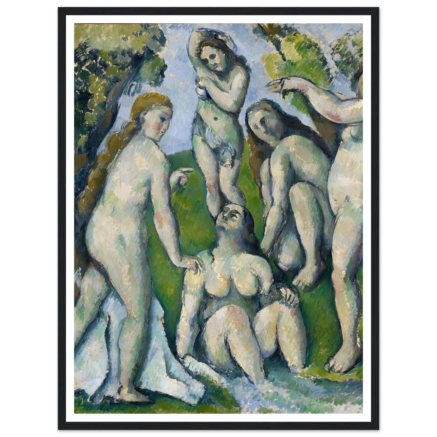 Five Bathers (1885-1887) Art Print | Paul Cezanne-Quipham Collections