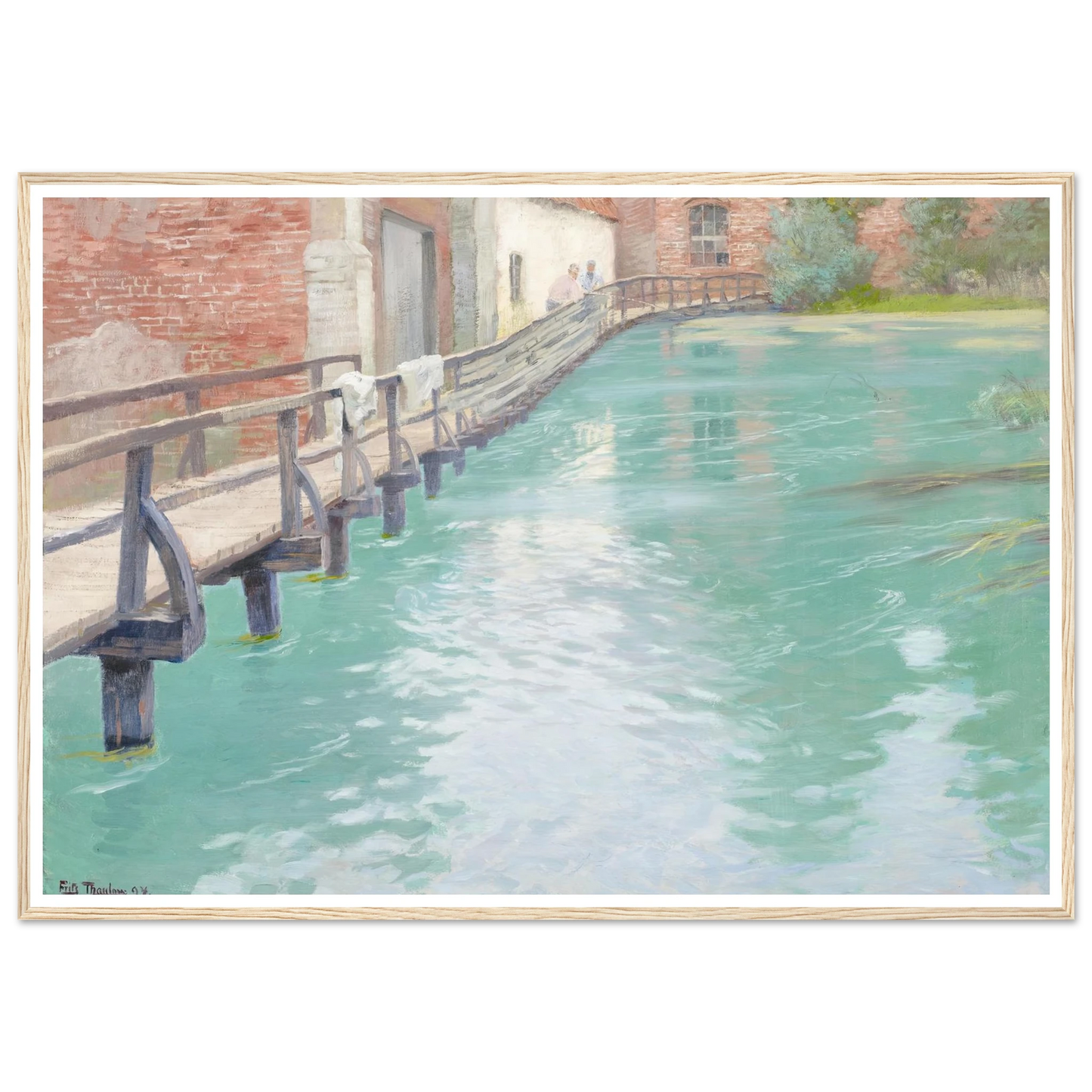 The Mills at Montreuil-sur-Mer, Normandy (1891) Art Print | Frits Thaulow-Quipham Collections