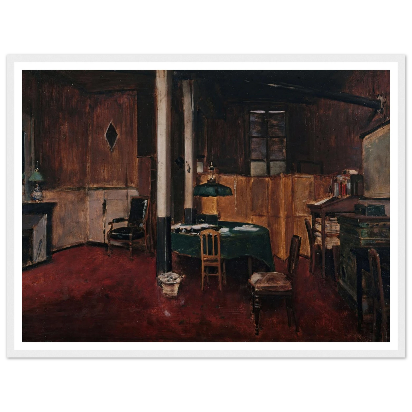 La salle de rédaction du Journal des débats (1889) Art Print | Jean Beraud-Quipham Collections