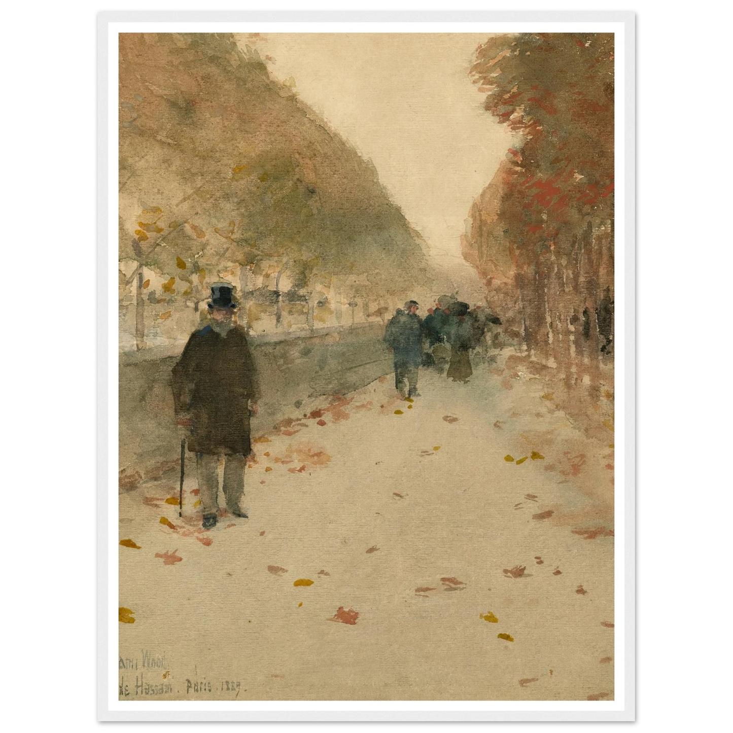 Quai du Louvre (1889) Art Print | Childe Hassam-Quipham Collections