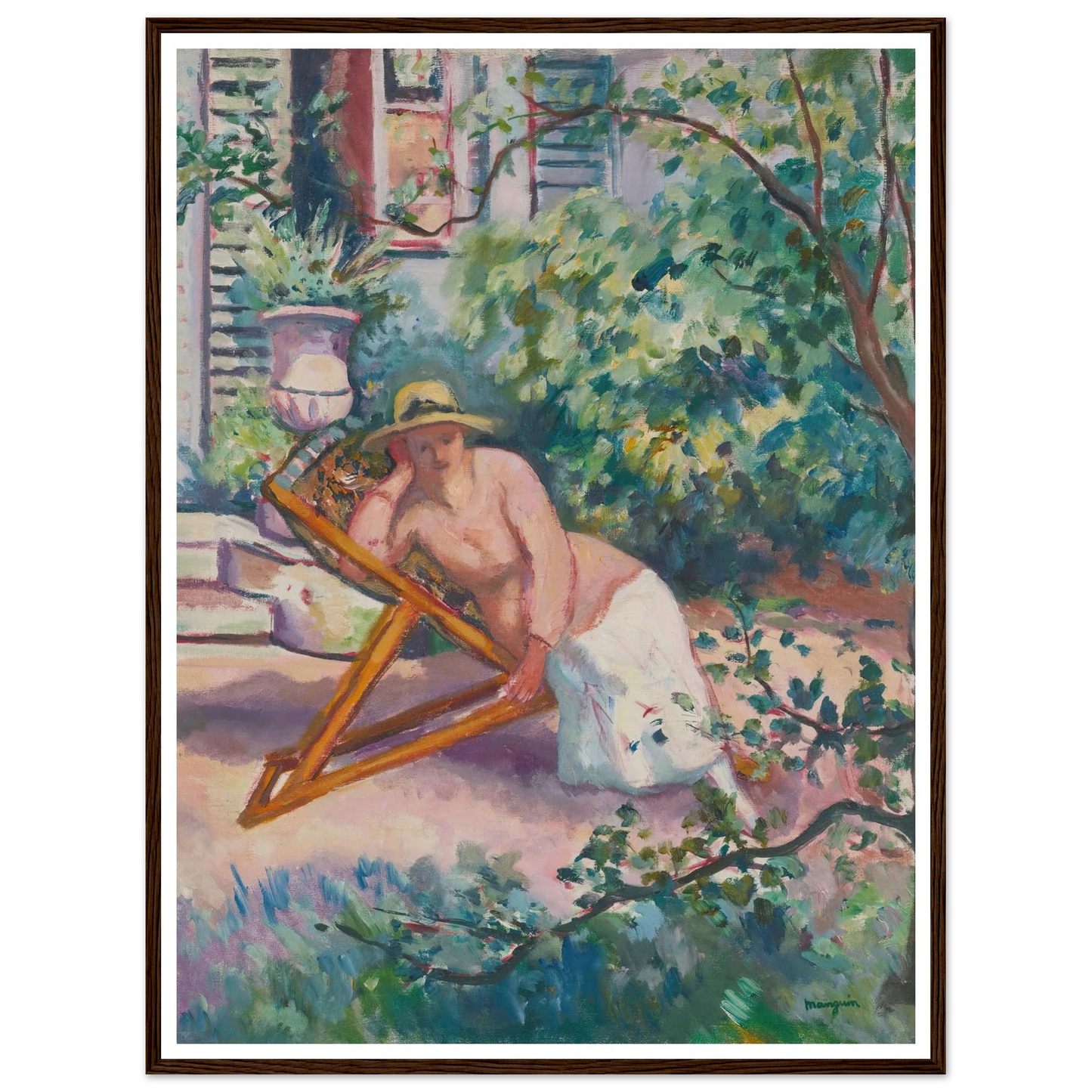 Jeanne Dans Le Jardin De Neuilly (1919) Art Print | Henri Manguin-Quipham Collections