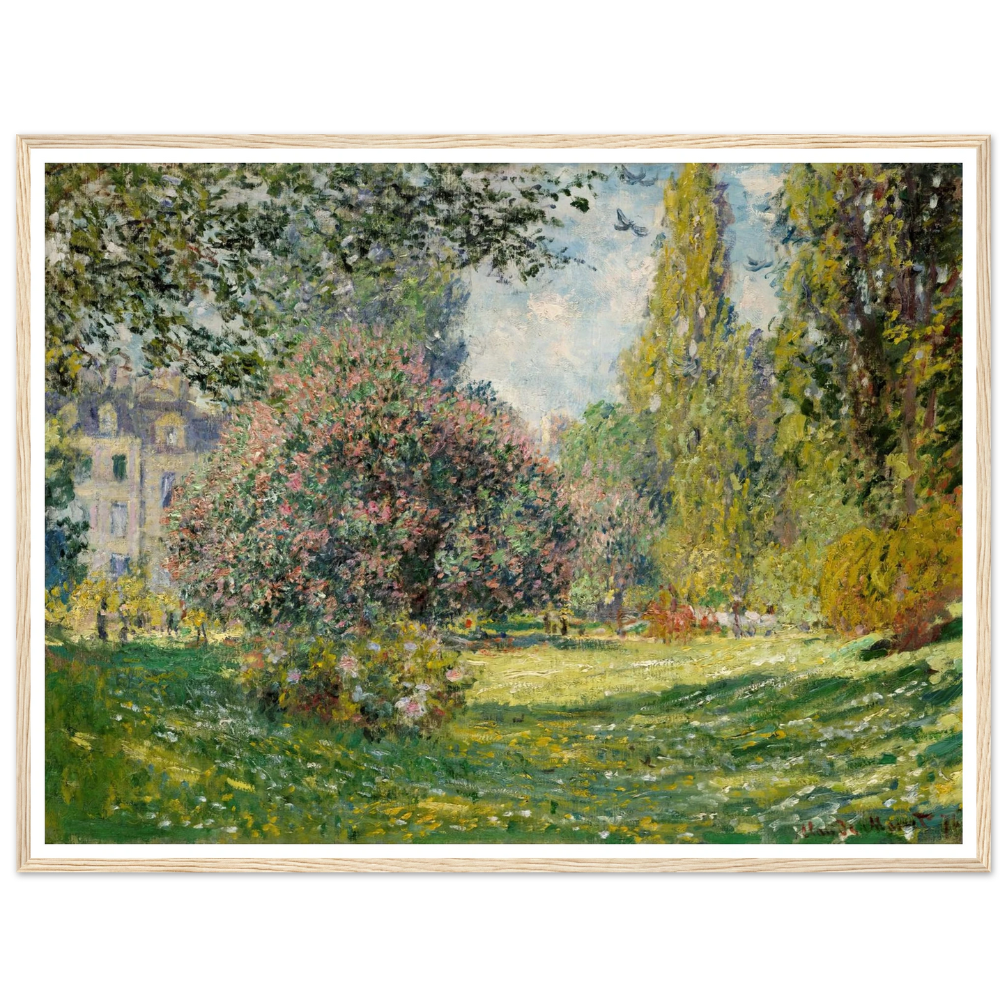 Landscape; The Parc Monceau (1876) Art Print | Claude Monet-Quipham Collections
