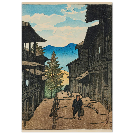 Shiobara Arayu no aki (Autumn in Arayu, Shoibara) (1920) Art Print | Kawase Hasui-Quipham Collections