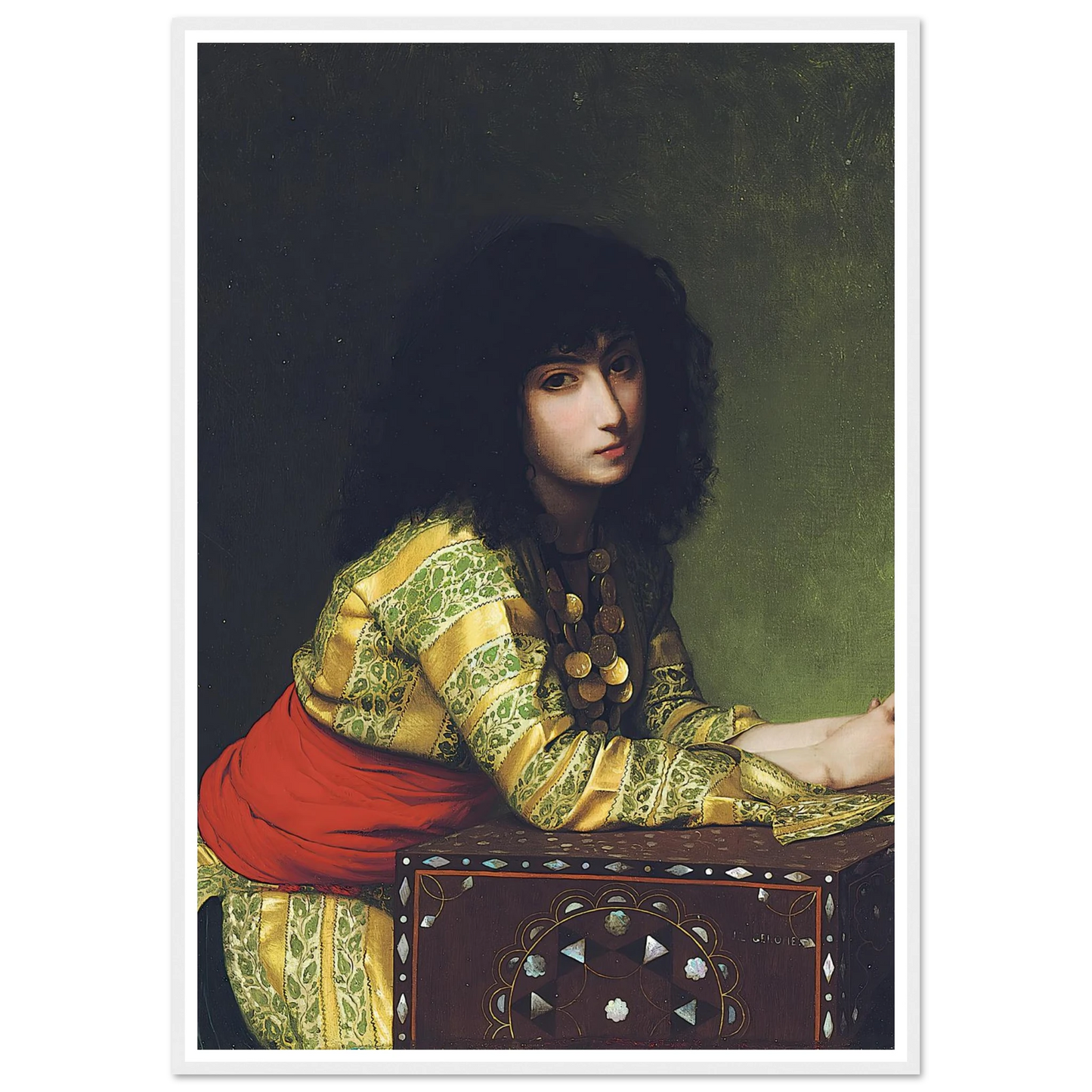 Egyptian girl (circa 1877) Art Print | Jean Leon Gerome-Quipham Collections