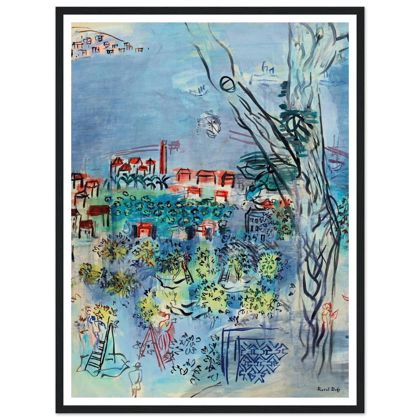 Etude pour Golfe-Juan (1926) Art Print | Raoul Dufy-Quipham Collections