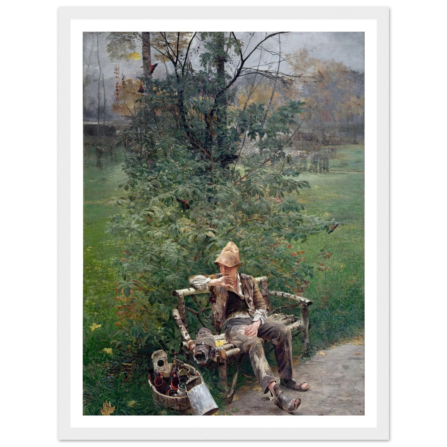 A Painter’s Apprentice (1890) Art Print | Jacek Malczewski-Quipham Collections