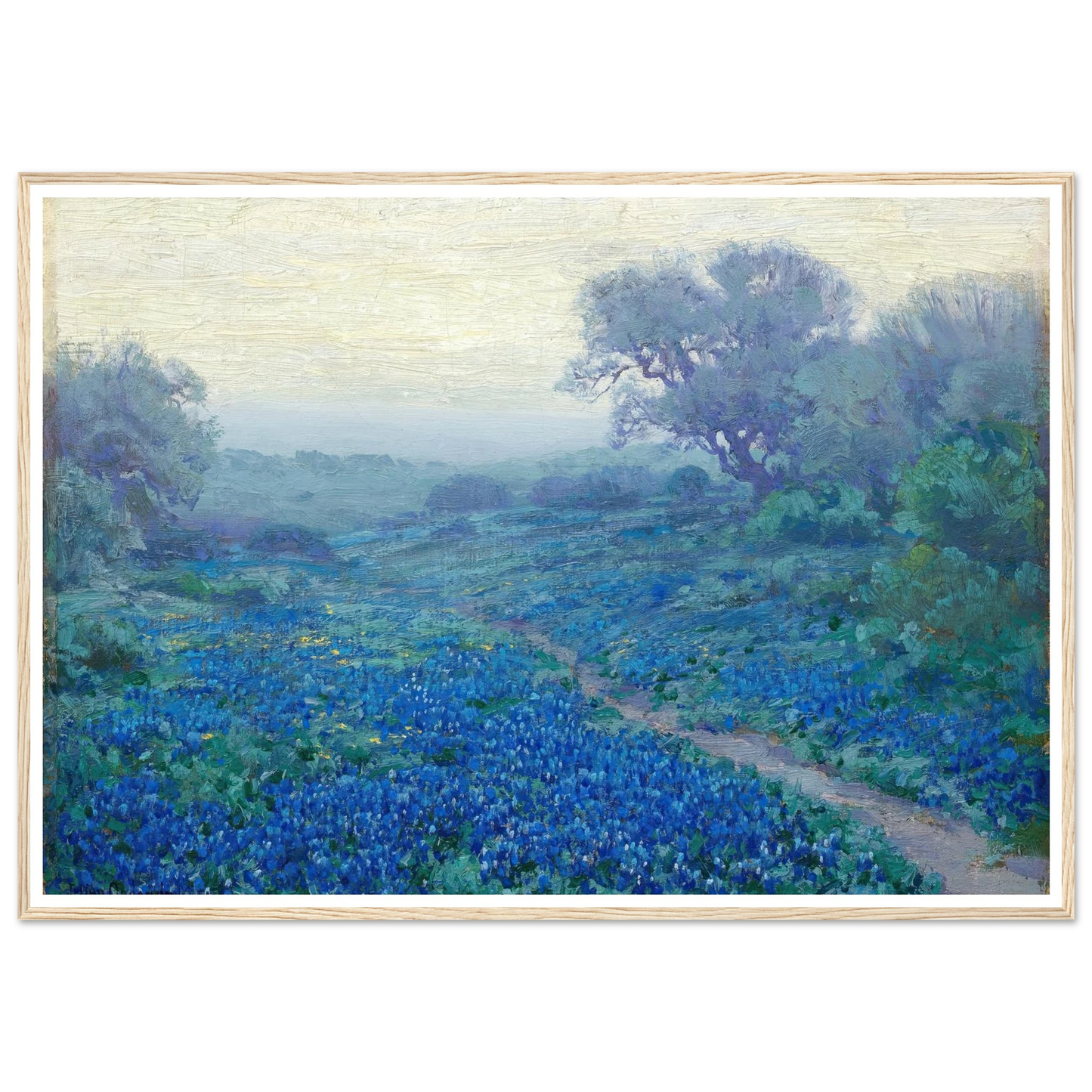 Bluebonnets at Sunrise (1917) Art Print | Julian Onderdonk-Quipham Collections